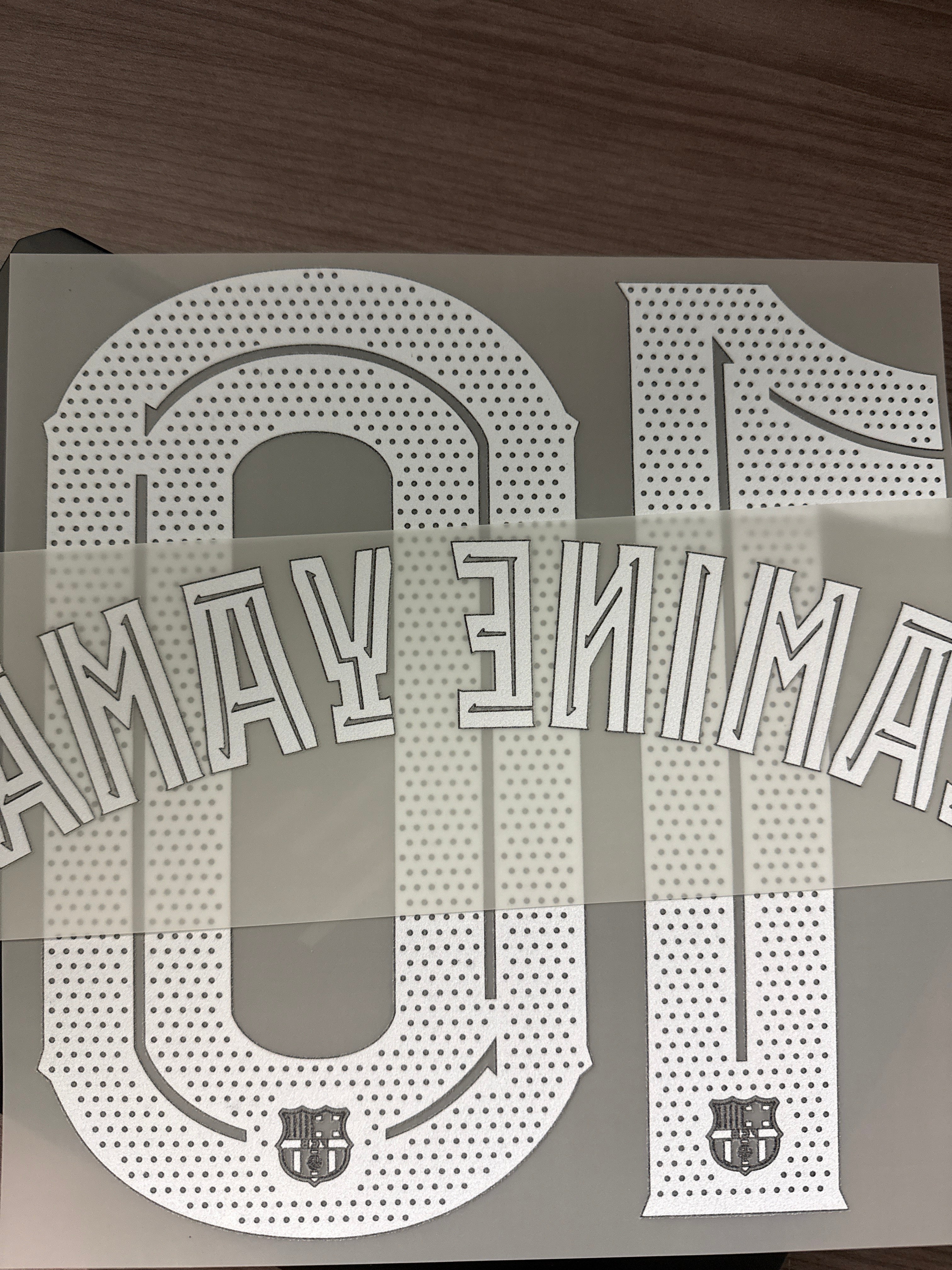 Lamine Yamal #10 Authentic Adult Size Player Size Barça x Kobe Name Set