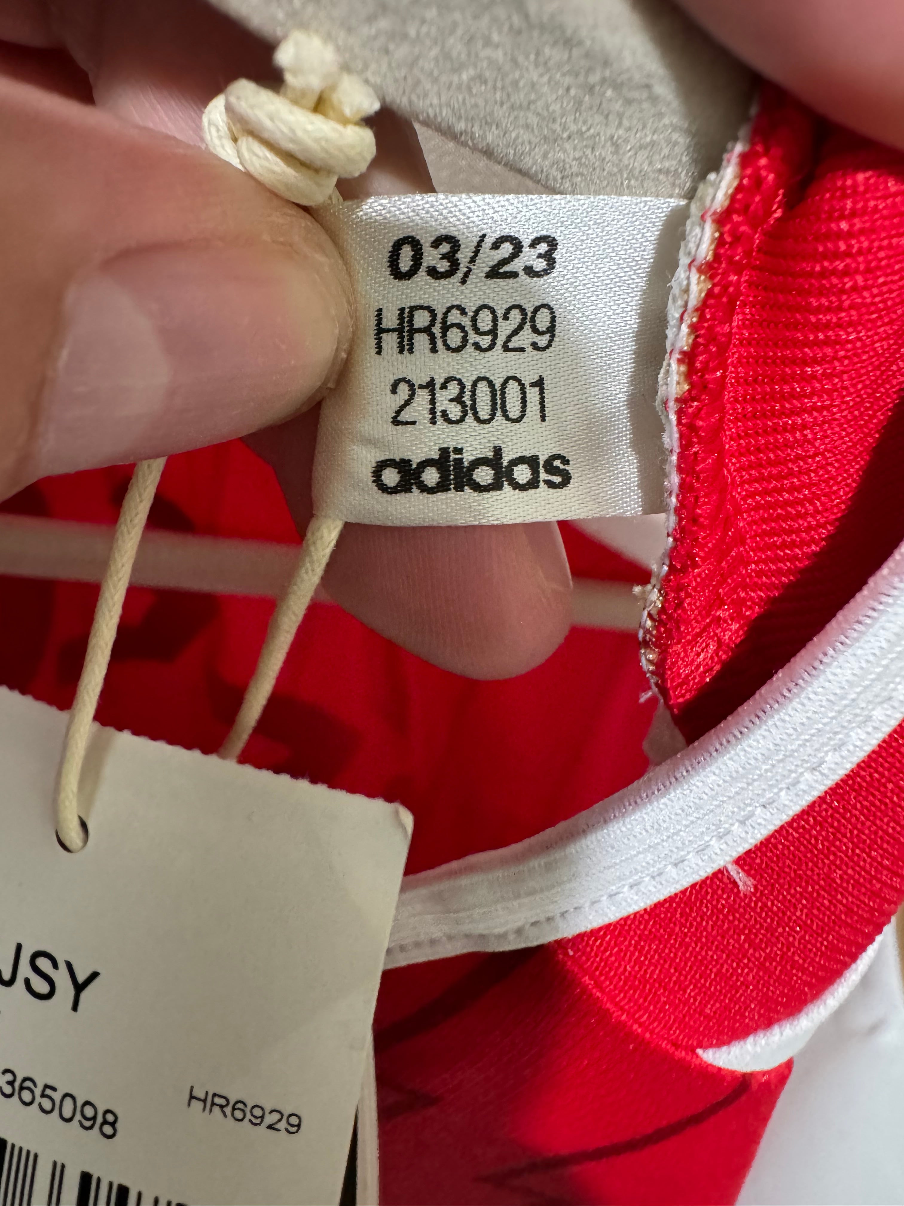 Odegaard #8 Mens 2XL Adidas Arsenal Home Jersey Premier League