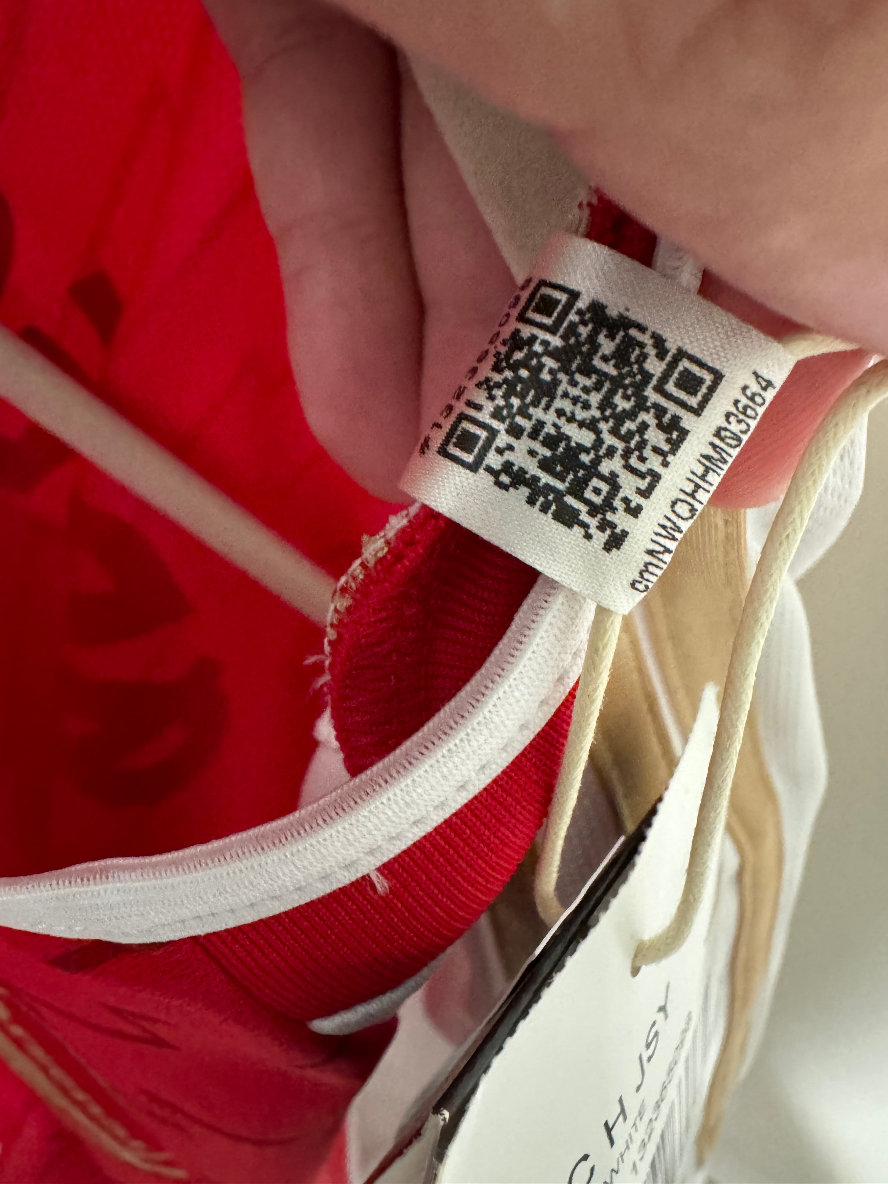 Odegaard #8 Mens 2XL Adidas Arsenal Home Jersey Premier League