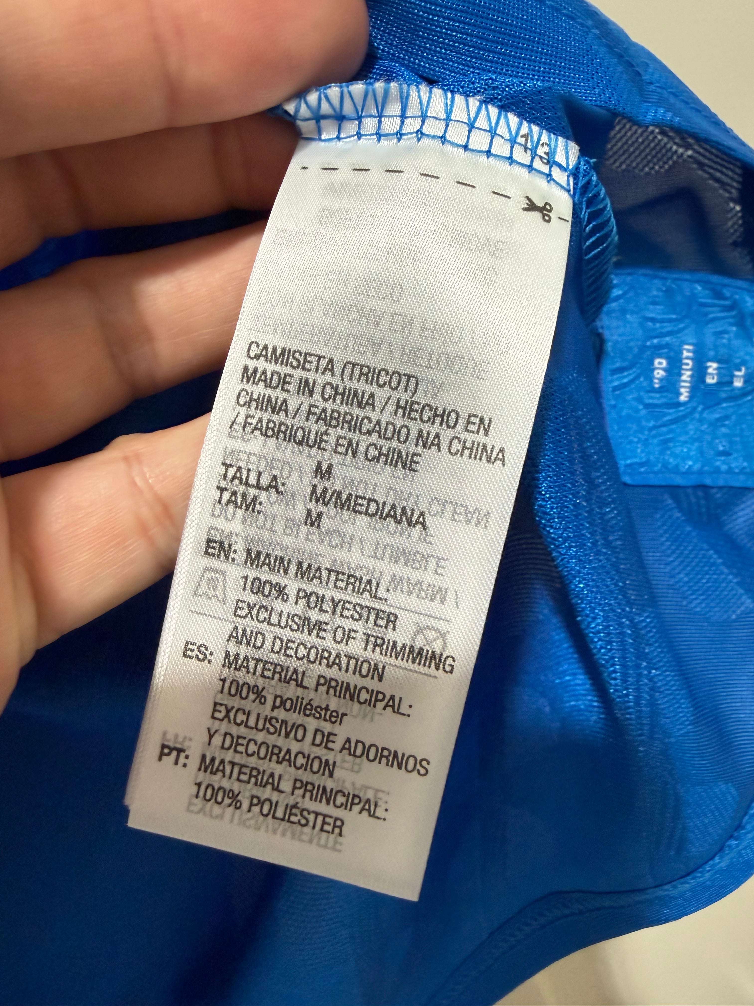 Kylian Mbappe #10 Mens MEDIUM Adidas Authentic Third Real Madrid UCL Jersey