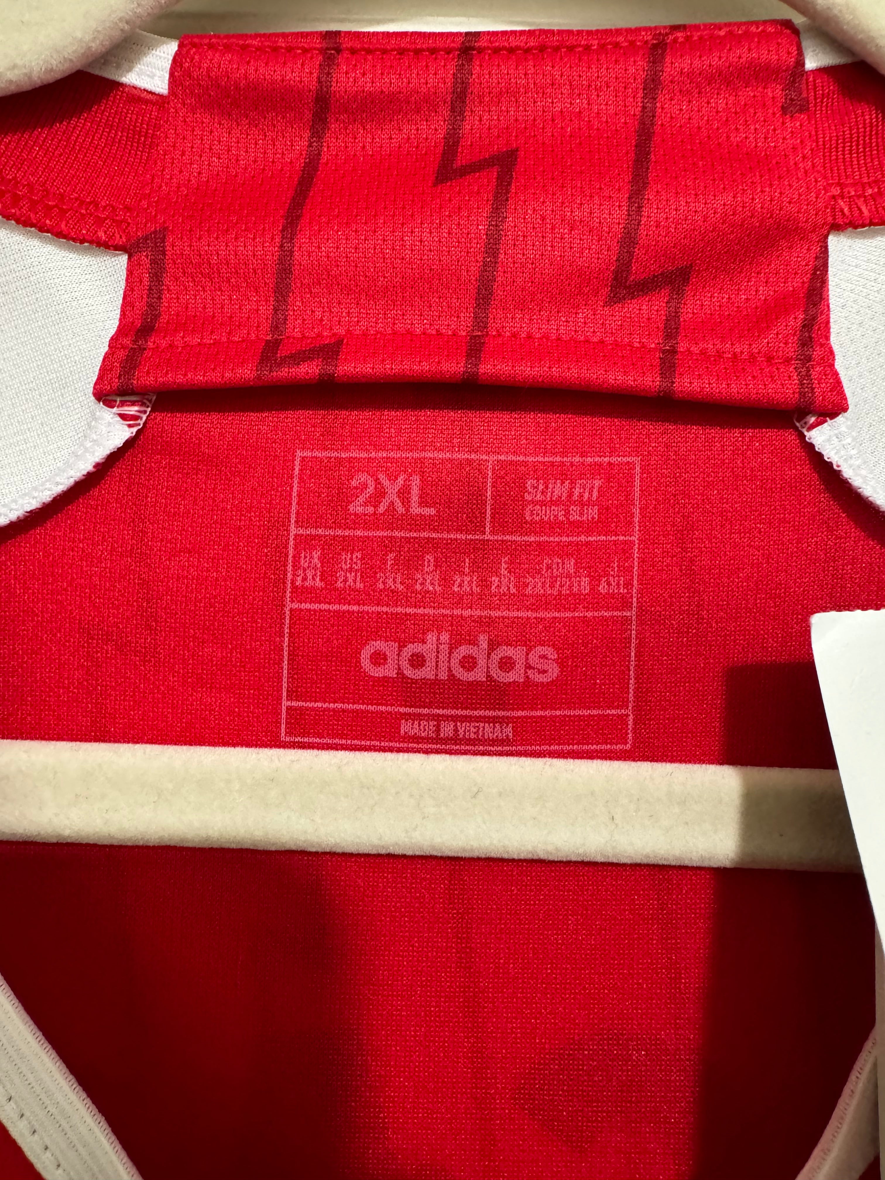 Odegaard #8 Mens 2XL Adidas Arsenal Home Jersey Premier League