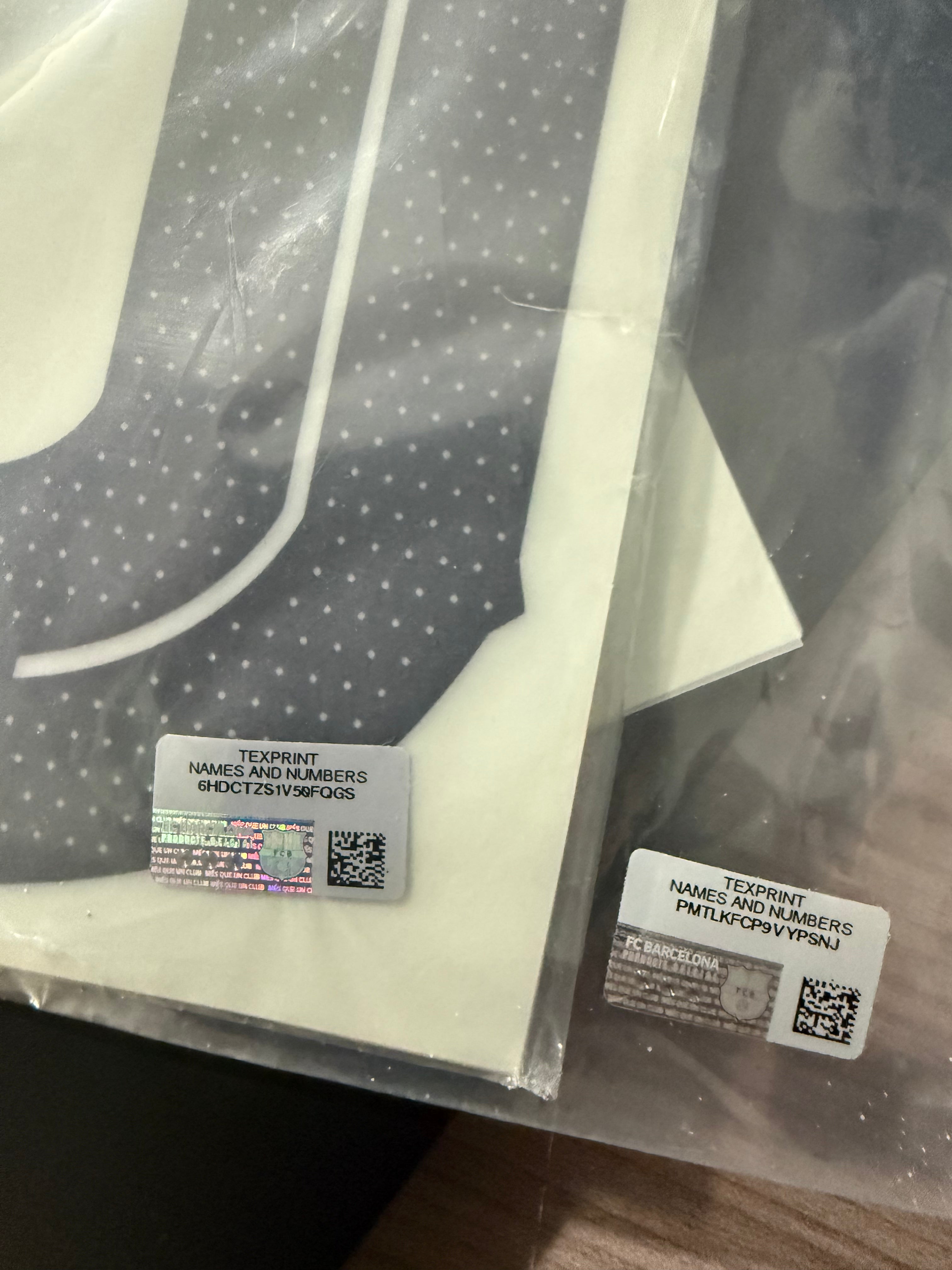 Lamine Yamal #10 Authentic Adult Size Player Size Barça x Kobe Name Set