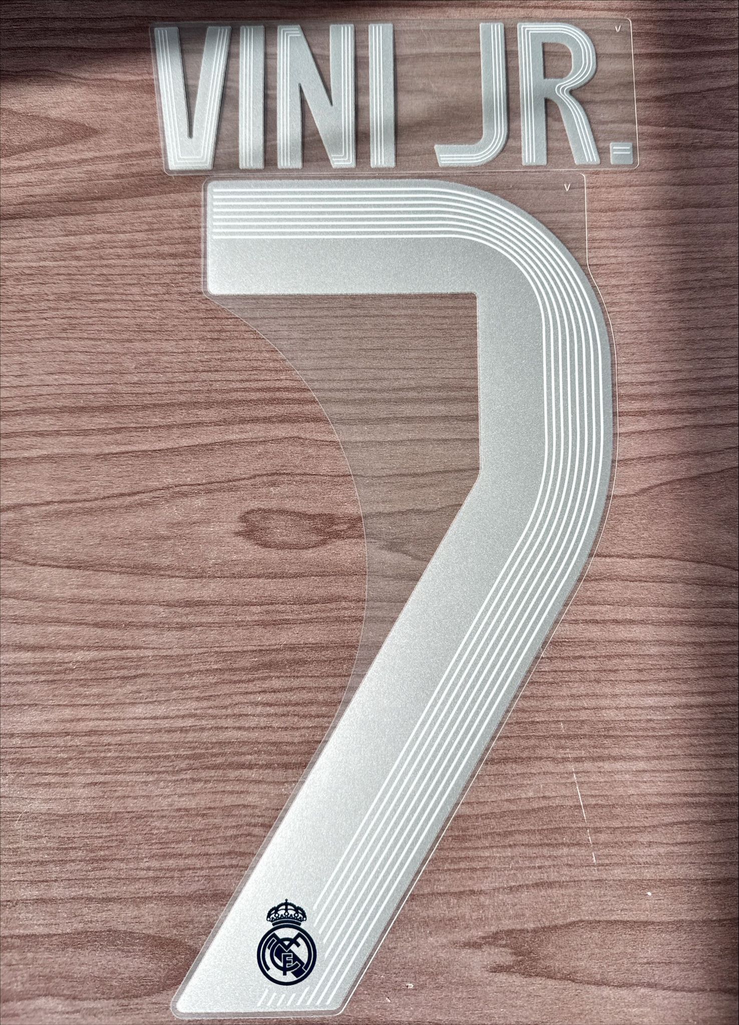 Vini Jr #7 Authentic AWAY Official Name Set Adult Player Size