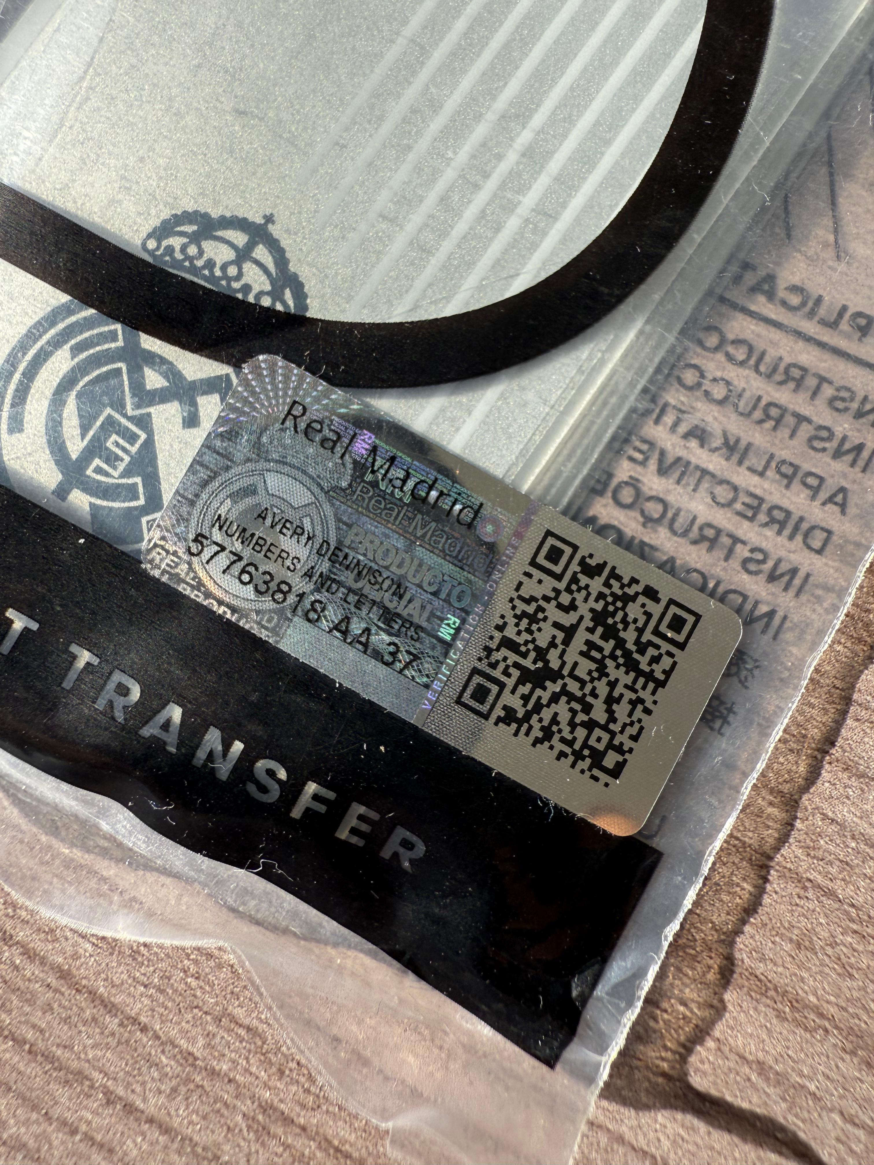 Bellingham #5 Authentic AWAY Official Name Set Adult Player Size