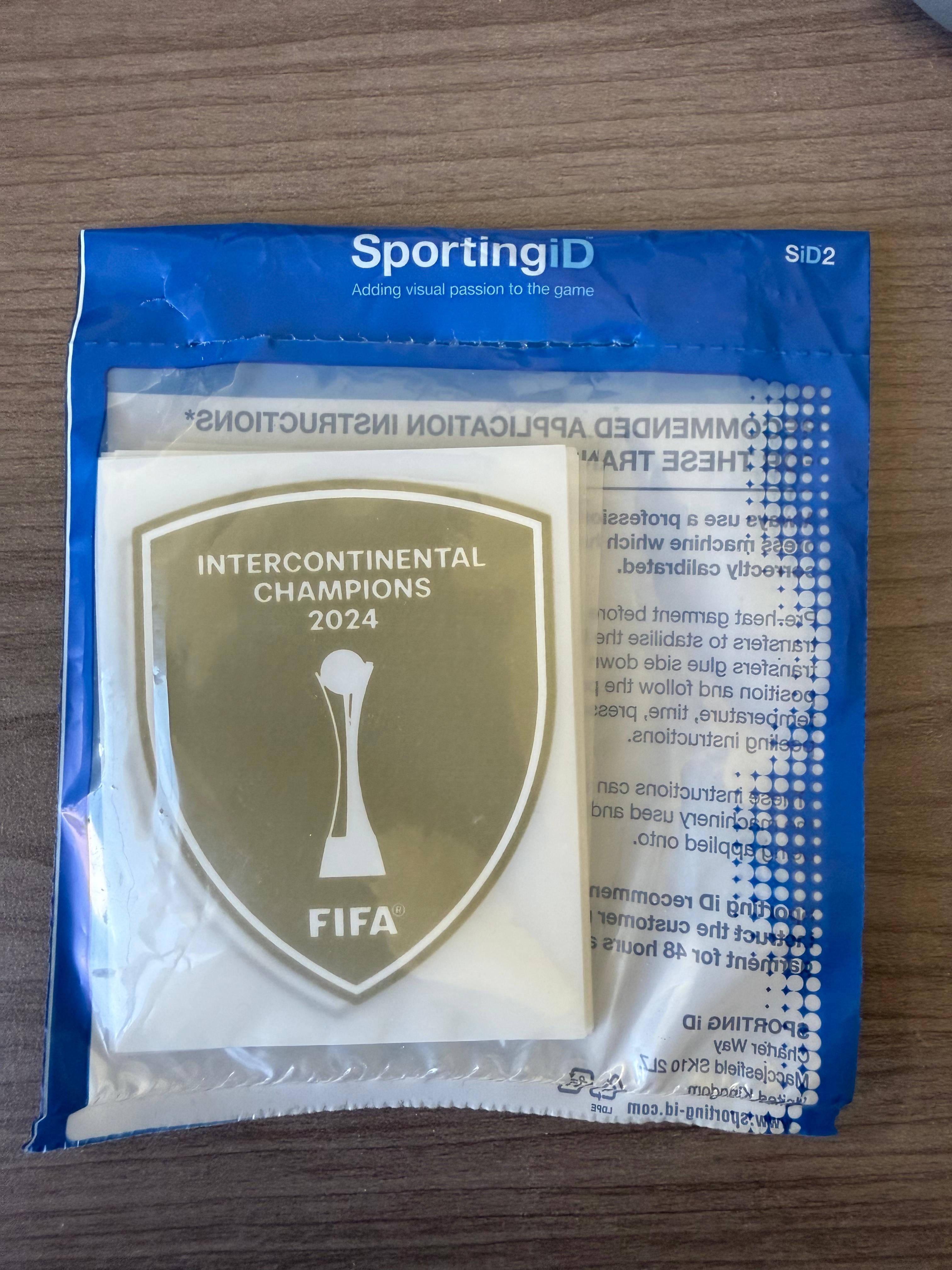 25-26 UCL Starball 15 Times Winner + 10th Anniversary UEFA Foundation + Intercontinental Cup Winners Badge Set