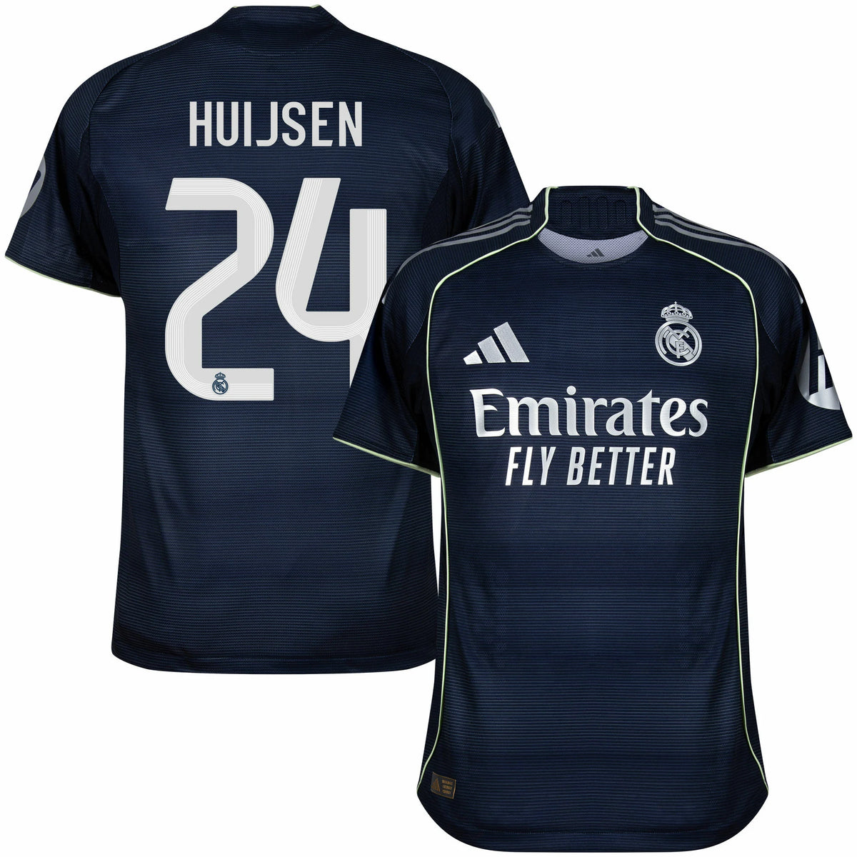Huijsen #24 Authentic AWAY Official Name Set Adult Player Size