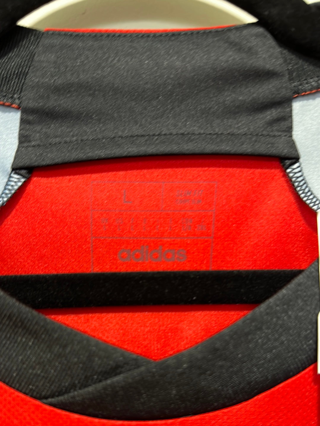 Romelu Lukaku #9 Men’s LARGE Adidas Belgium Home Jersey