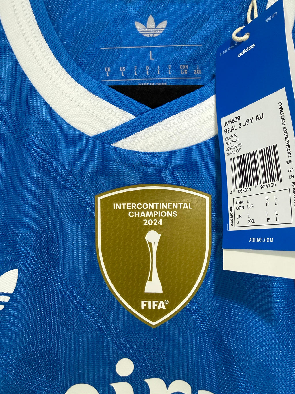 Kylian Mbappe #10 Mens LARGE Third Authentic Player Jersey Adidas