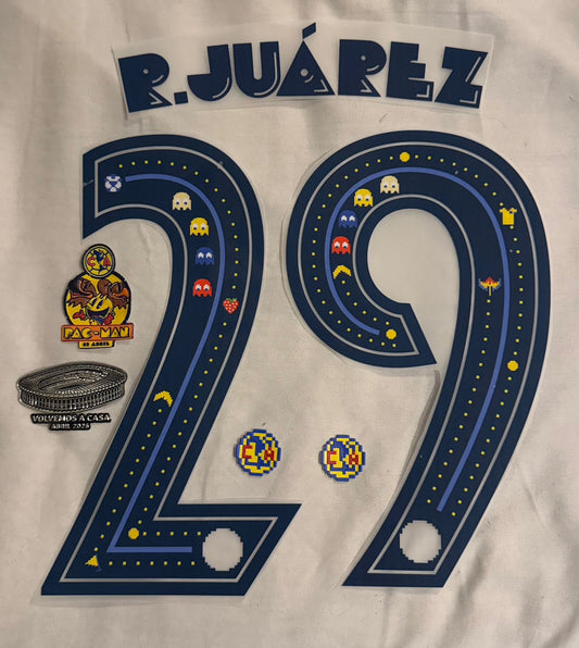 Ramón Juárez #29 Pac-Man Authentic Official Name Set 2026