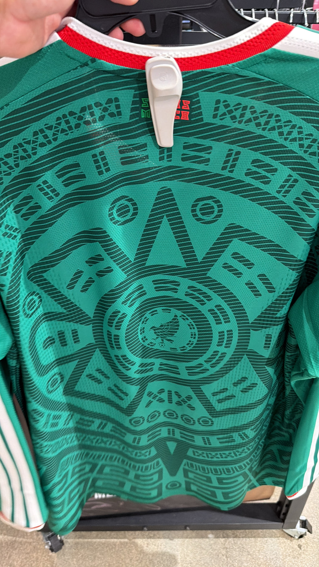 Adidas México XL Home Authentic Long Sleeve Jersey