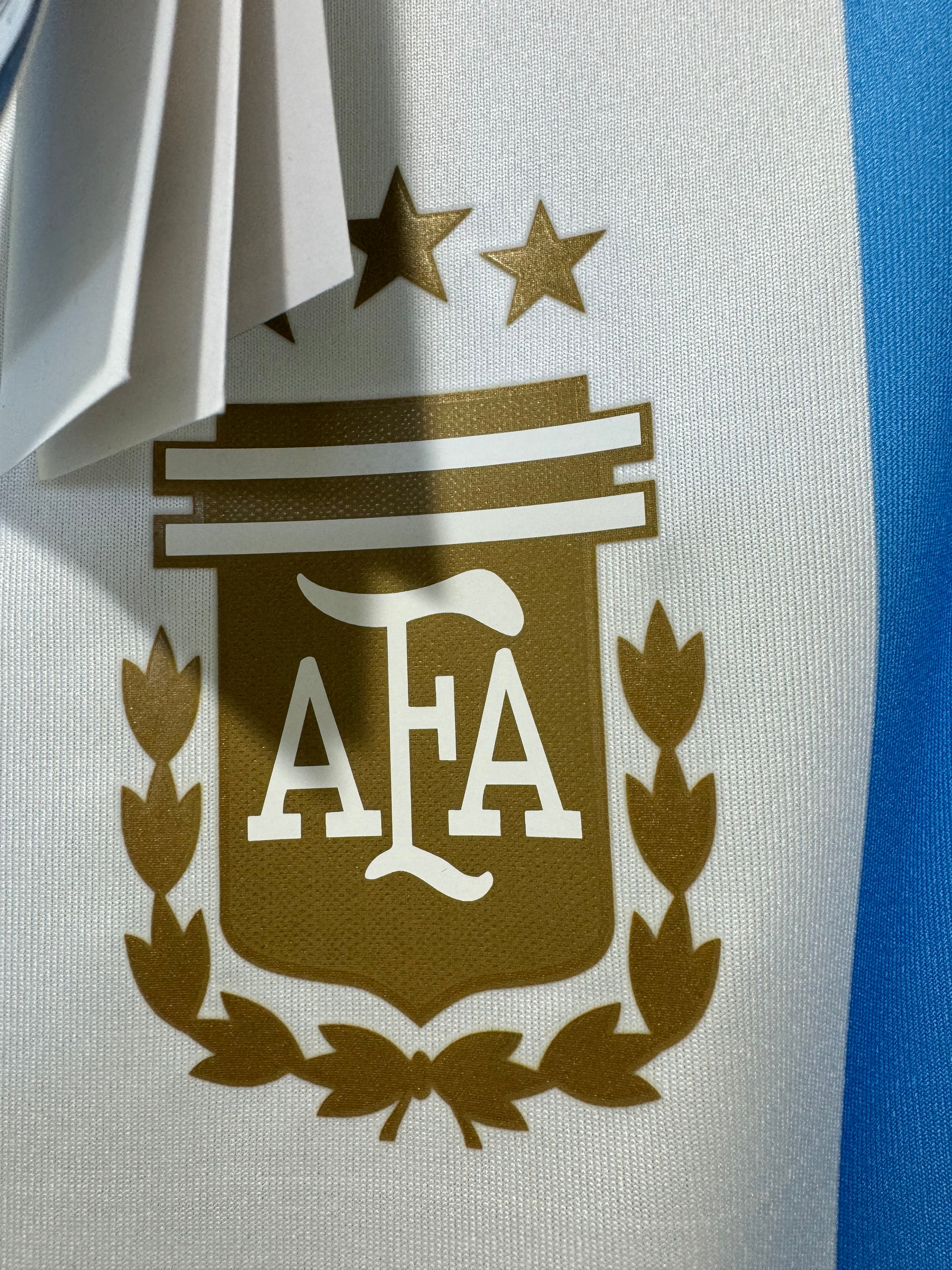 Camiseta de manga larga auténtica local de Adidas para hombre de tamaño mediano Messi #10