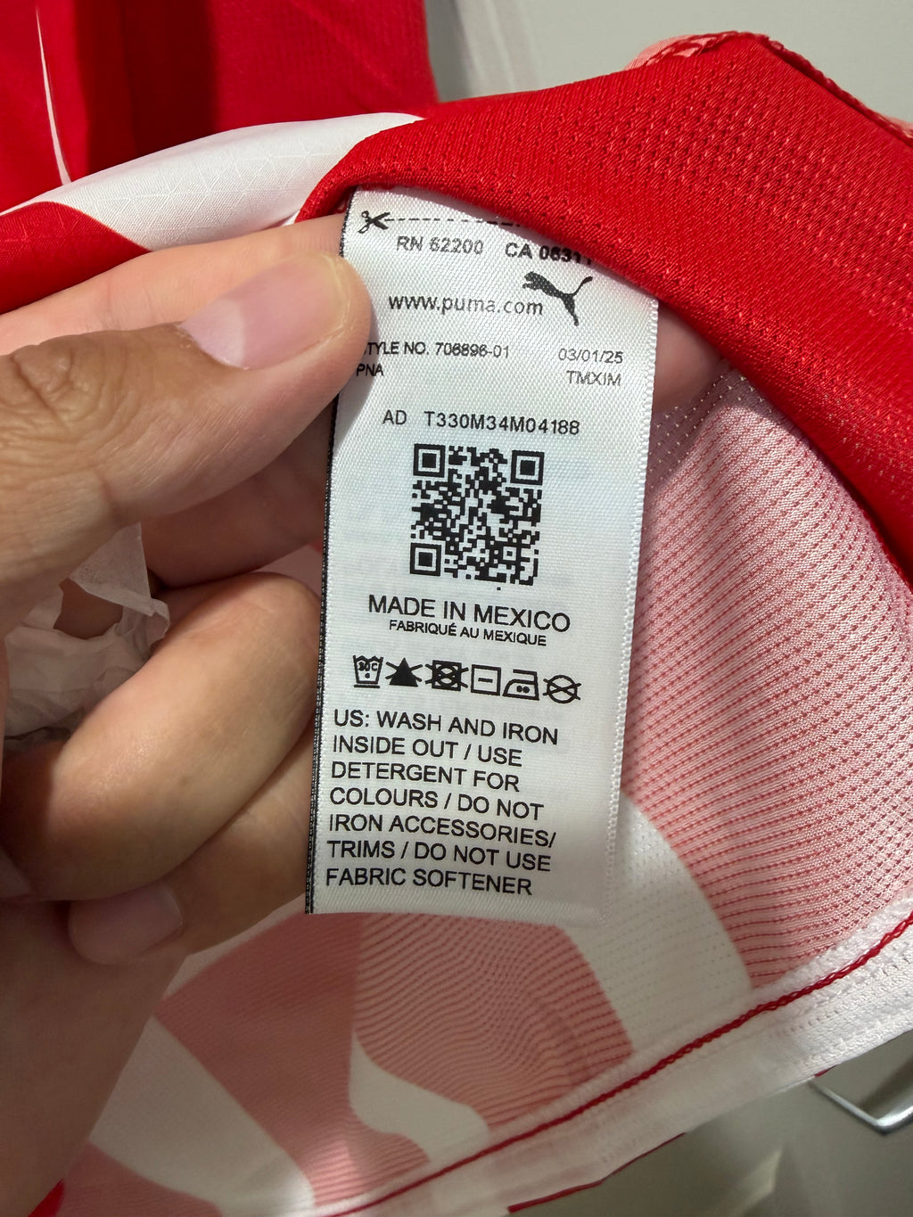 Hormiga González #34 Mens LARGE PUMA Chivas Guadalajara Authentic El Clásico Jersey