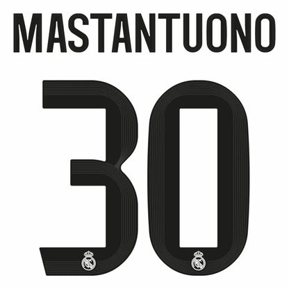 Mastantuono #30 Authentic HOME Official Name Set Adult Player Size