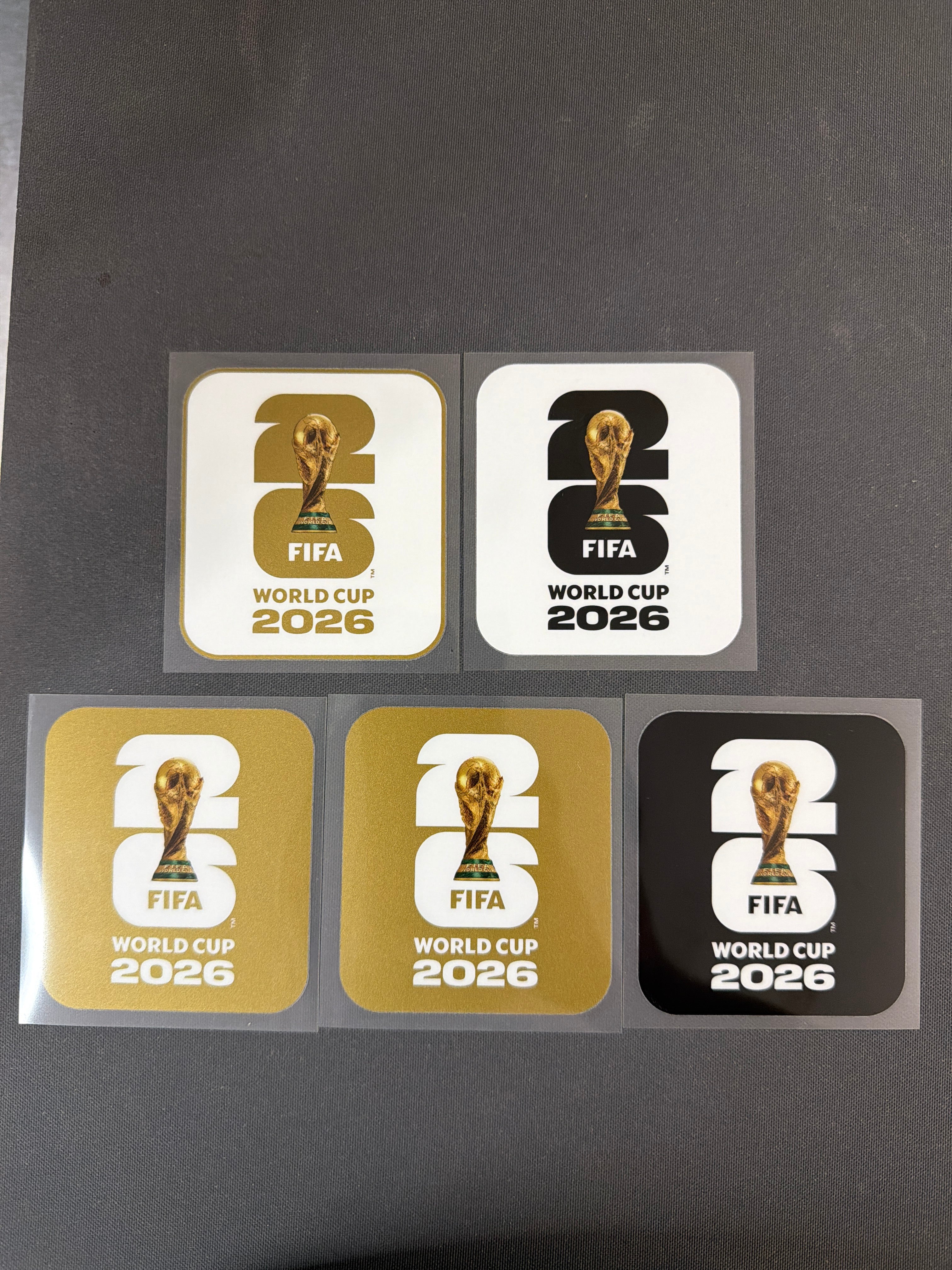 Official Authentic World Cup 5 Badge Set