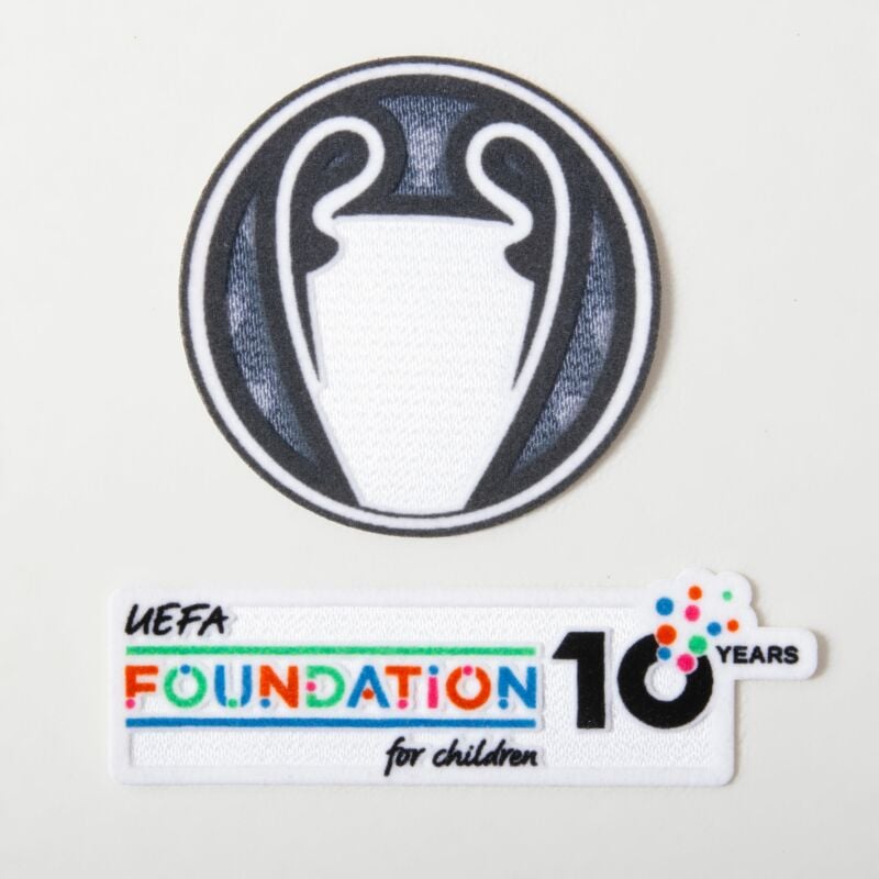 25-26 UCL Titleholder Trophy + 10th Anniversary UEFA Foundation Patch Set (PSG)