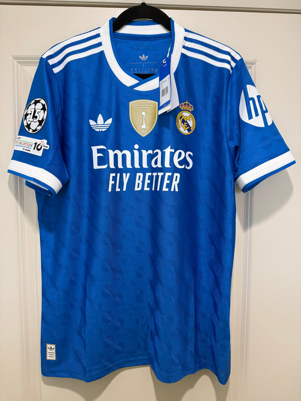 Kylian Mbappe #10 Mens LARGE Third Authentic Player Jersey Adidas