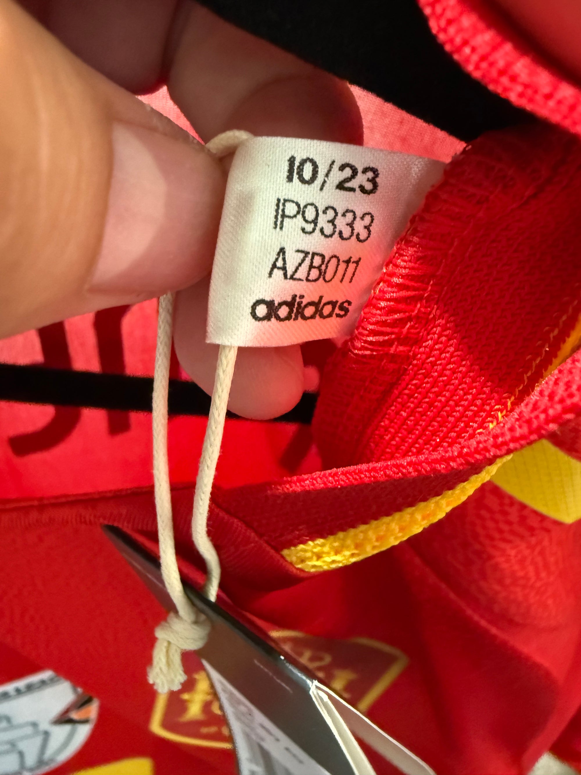 Lamine Yamal #19 Adidas Authentic Spain Euro Final Home Jersey