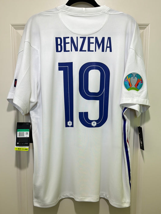 Benzema #9 Men’s XL Nike Stadium France Away Euro 2021 Jersey