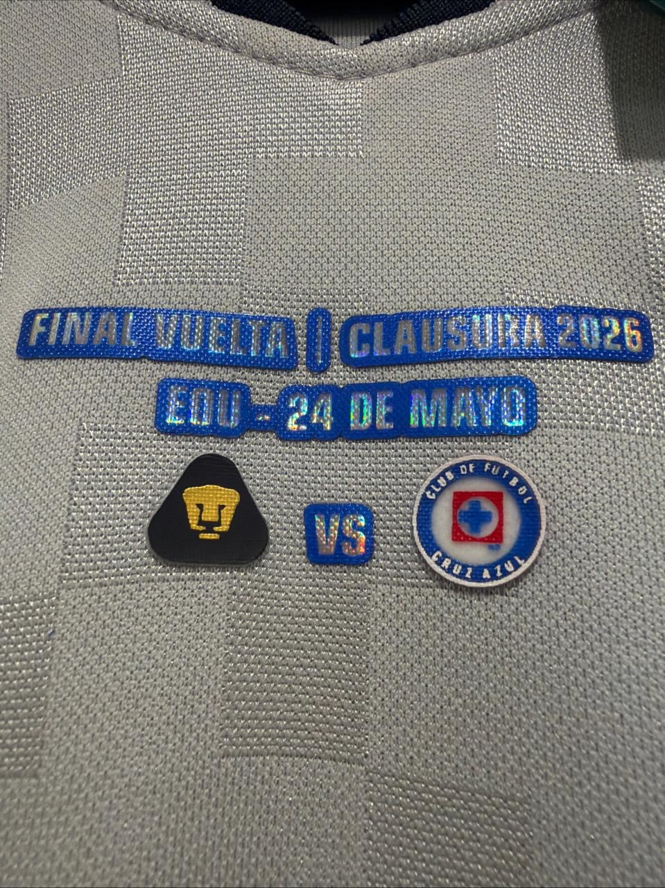 Charly Rodríguez #19 Mens LARGE Pirma Cruz Azul Away Final Liga Mx Jersey