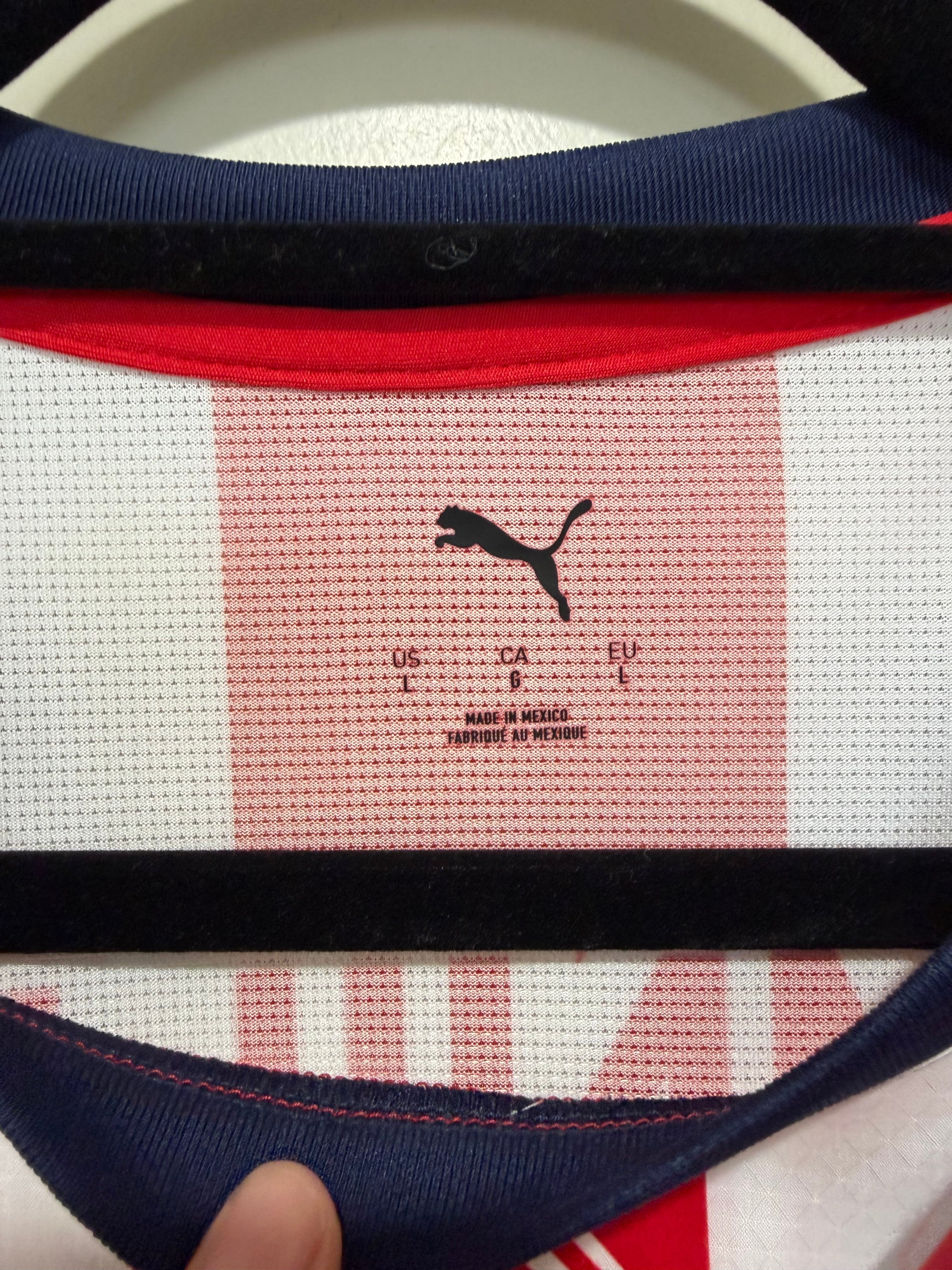 Hormiga González #34 Mens LARGE PUMA Chivas Guadalajara Authentic El Clásico Jersey