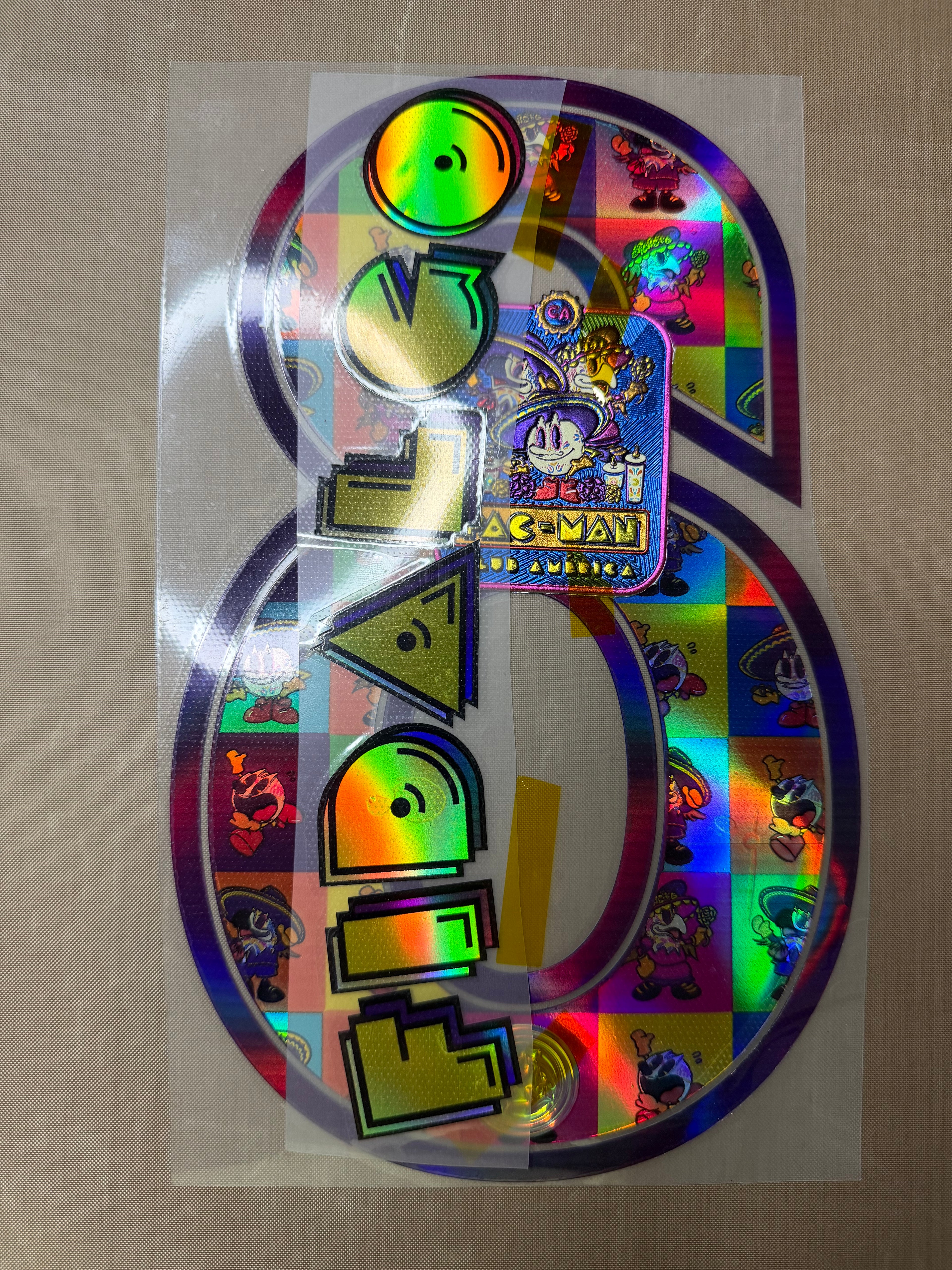 Fidalgo #8 Official Player Size Club America x Pac-Man Name Set