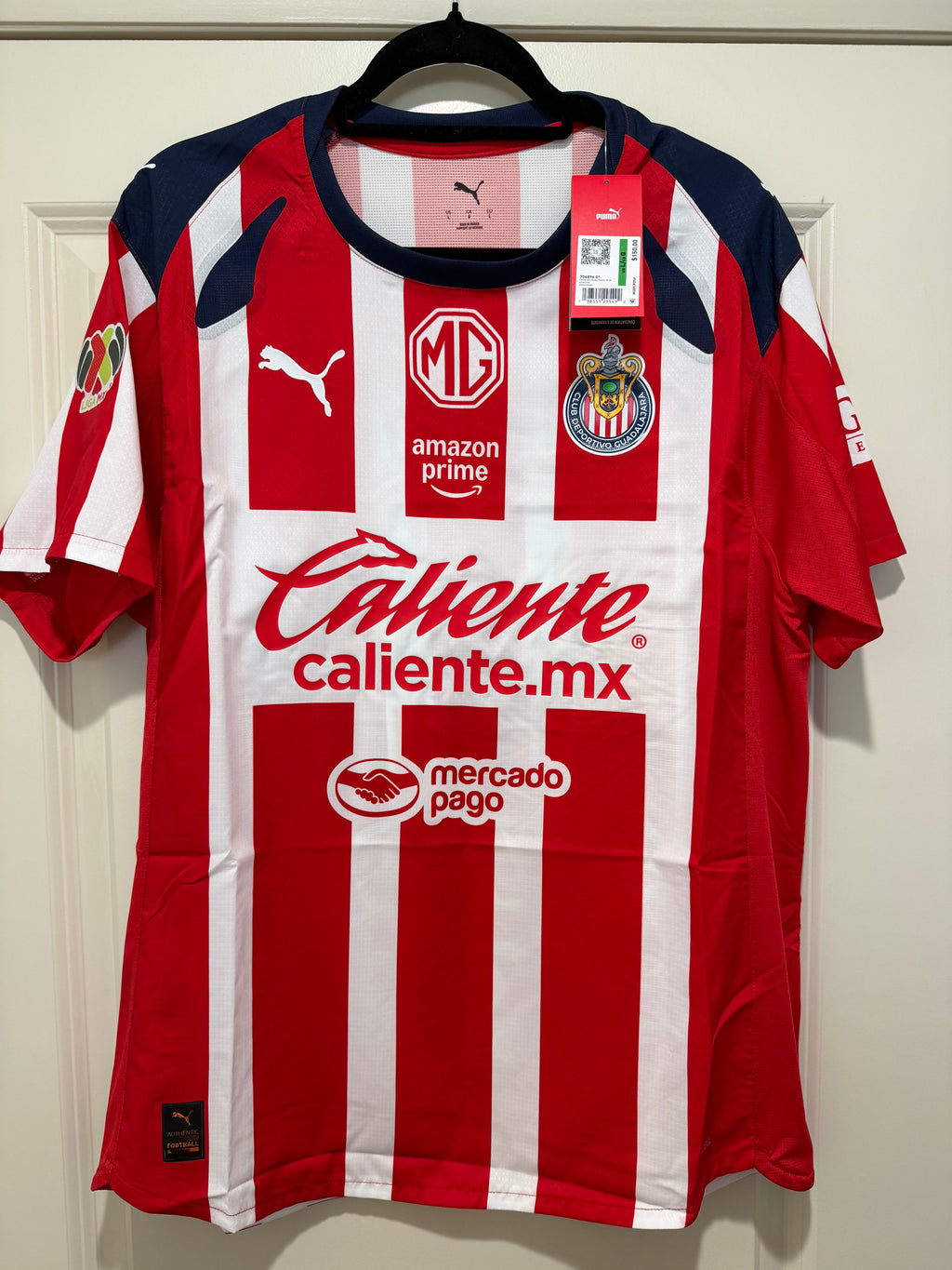 Hormiga González #34 Mens LARGE PUMA Chivas Guadalajara Authentic El Clásico Jersey