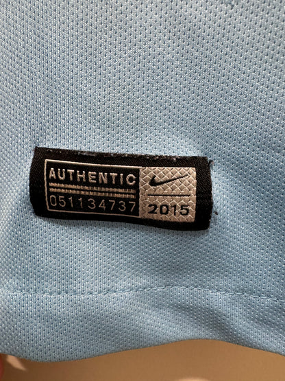 Kun Aguero #10 Mens LARGE Nike Stadium Manchester City Used Jersey