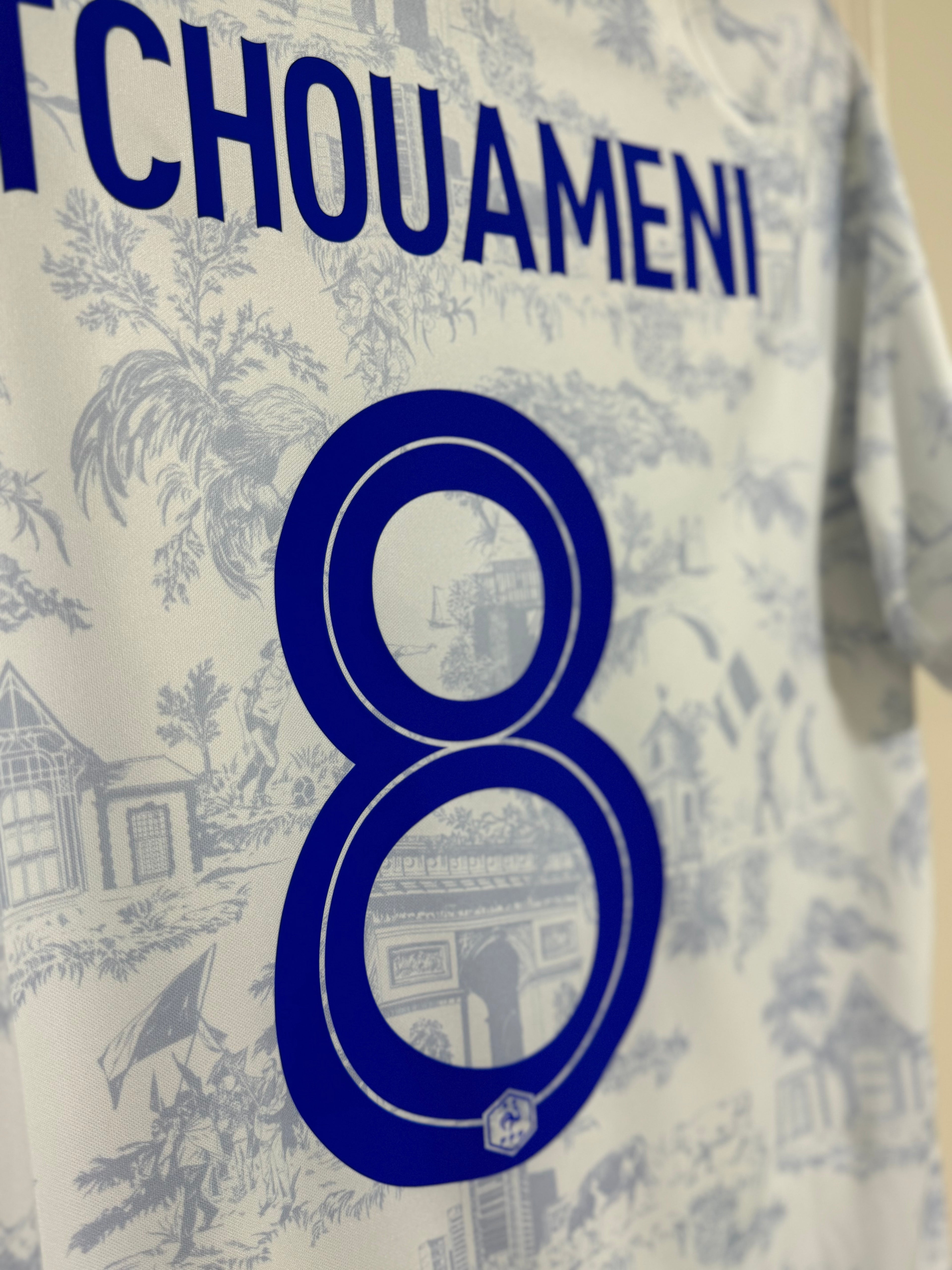 Camiseta Nike de visitante de Francia para la fase de clasificación para la Eurocopa, número 8, para hombre, de talla mediana
