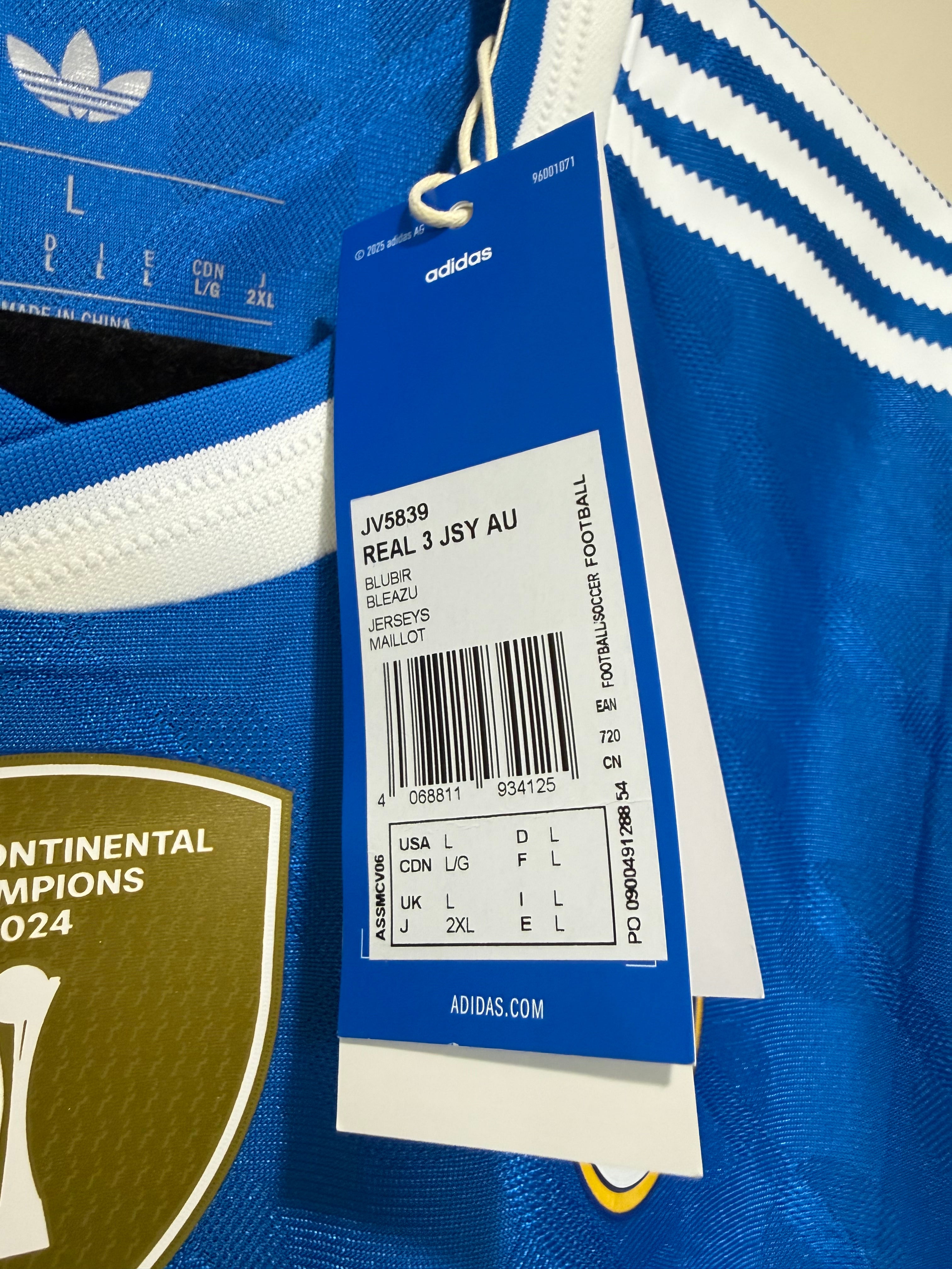 Kylian Mbappe #10 Mens LARGE Third Authentic Player Jersey Adidas