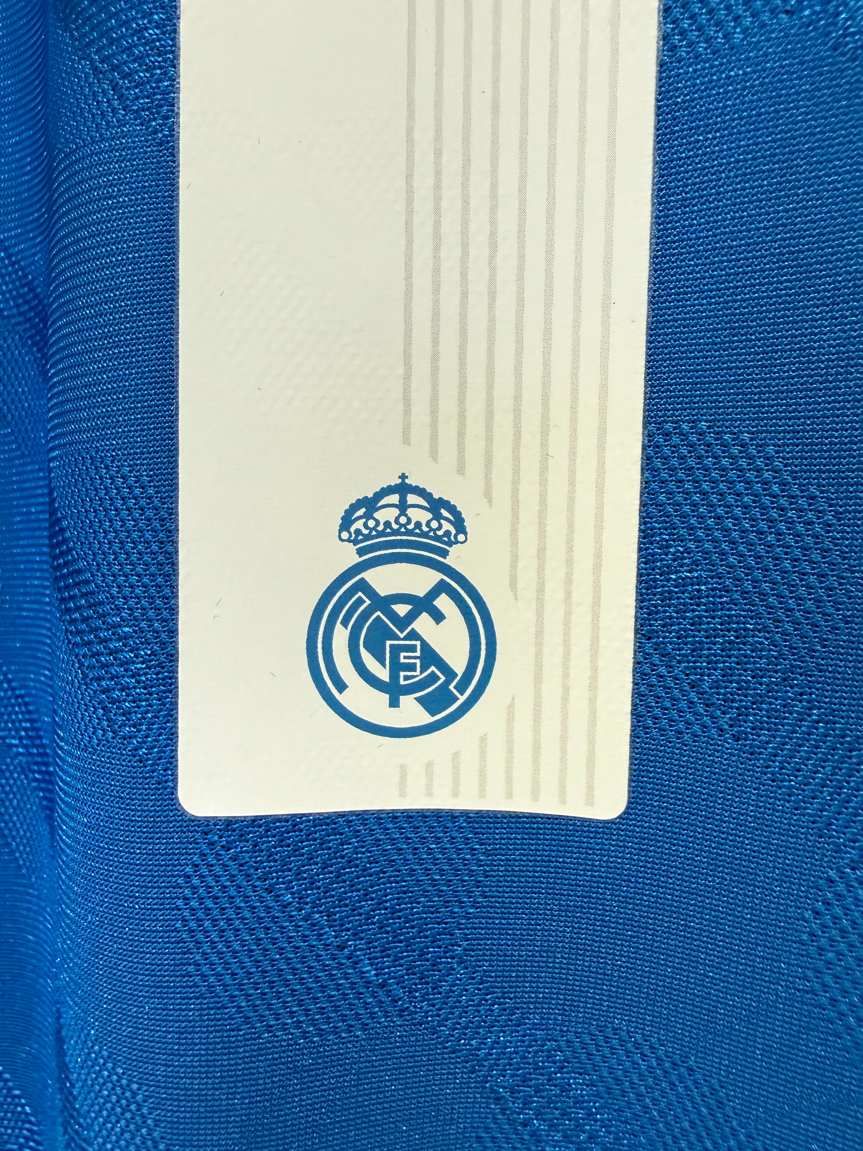 Mbappe #10 Mens LARGE Adidas Real Madrid Authentic Long Sleeve Third Jersey