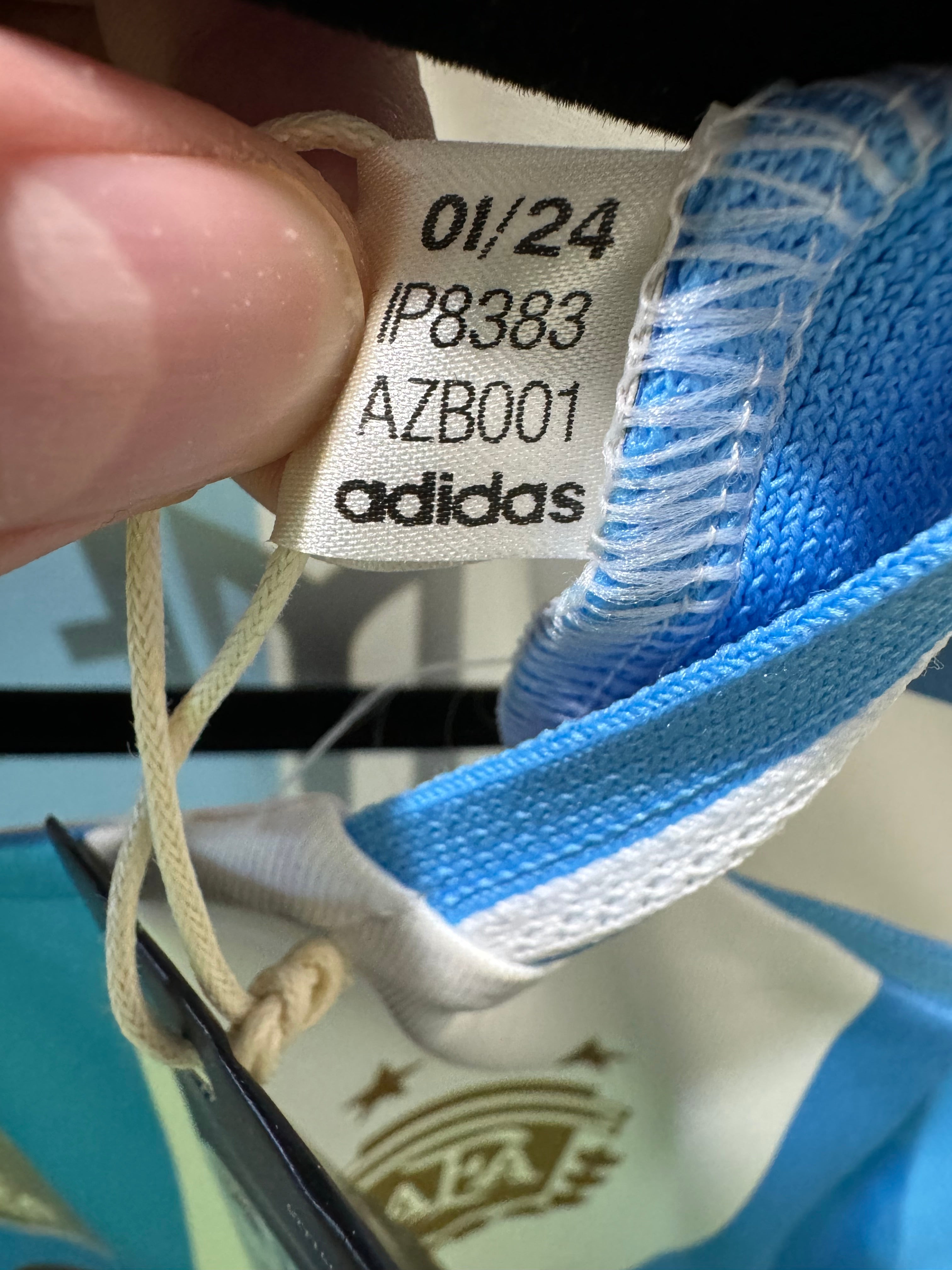 Camiseta de manga larga auténtica local de Adidas para hombre de tamaño mediano Messi #10