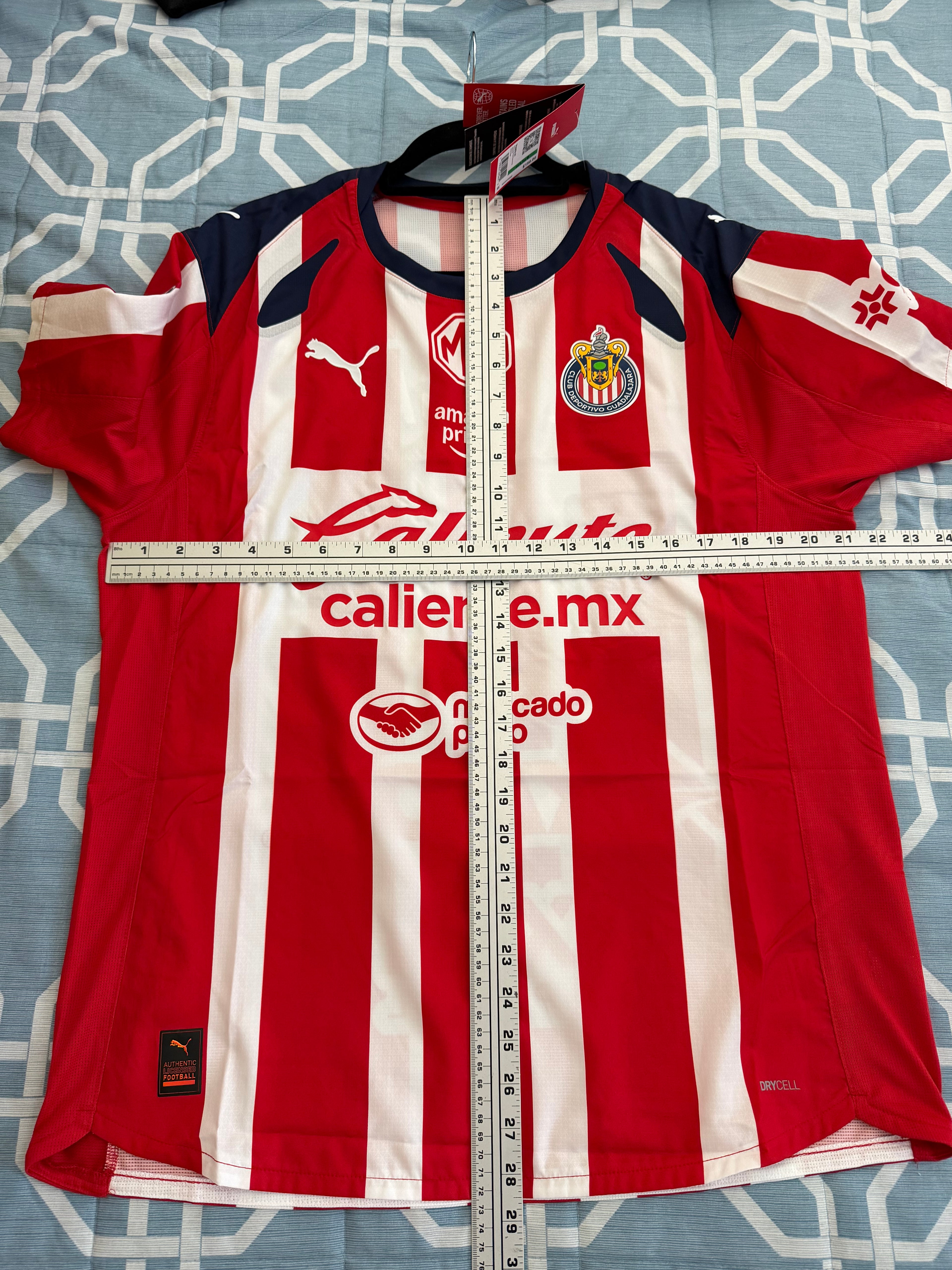 Hormiga González #34 Mens LARGE PUMA Chivas Guadalajara Authentic El Clásico Jersey