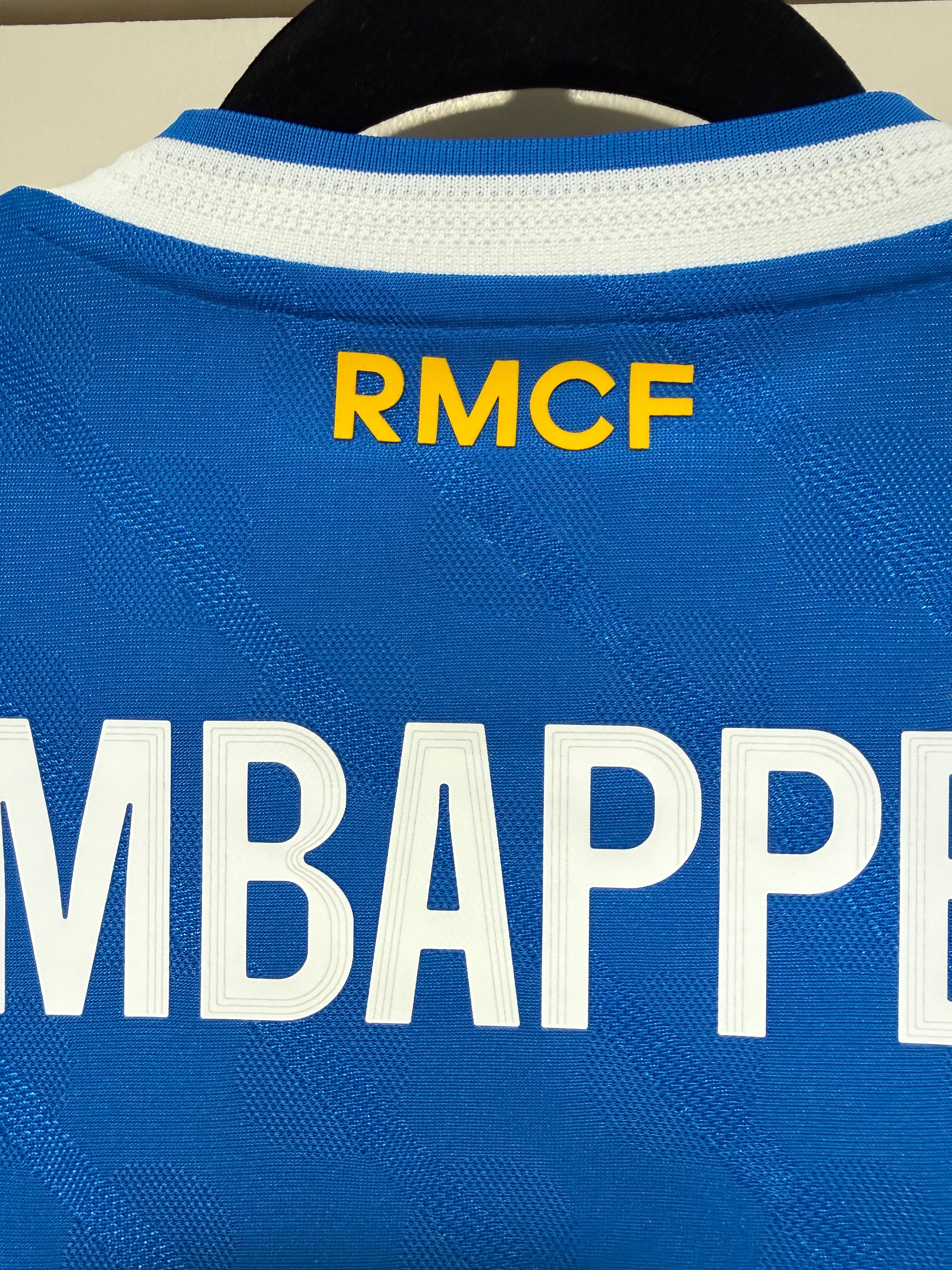 Mbappe #10 Mens LARGE Adidas Real Madrid Authentic Long Sleeve Third Jersey