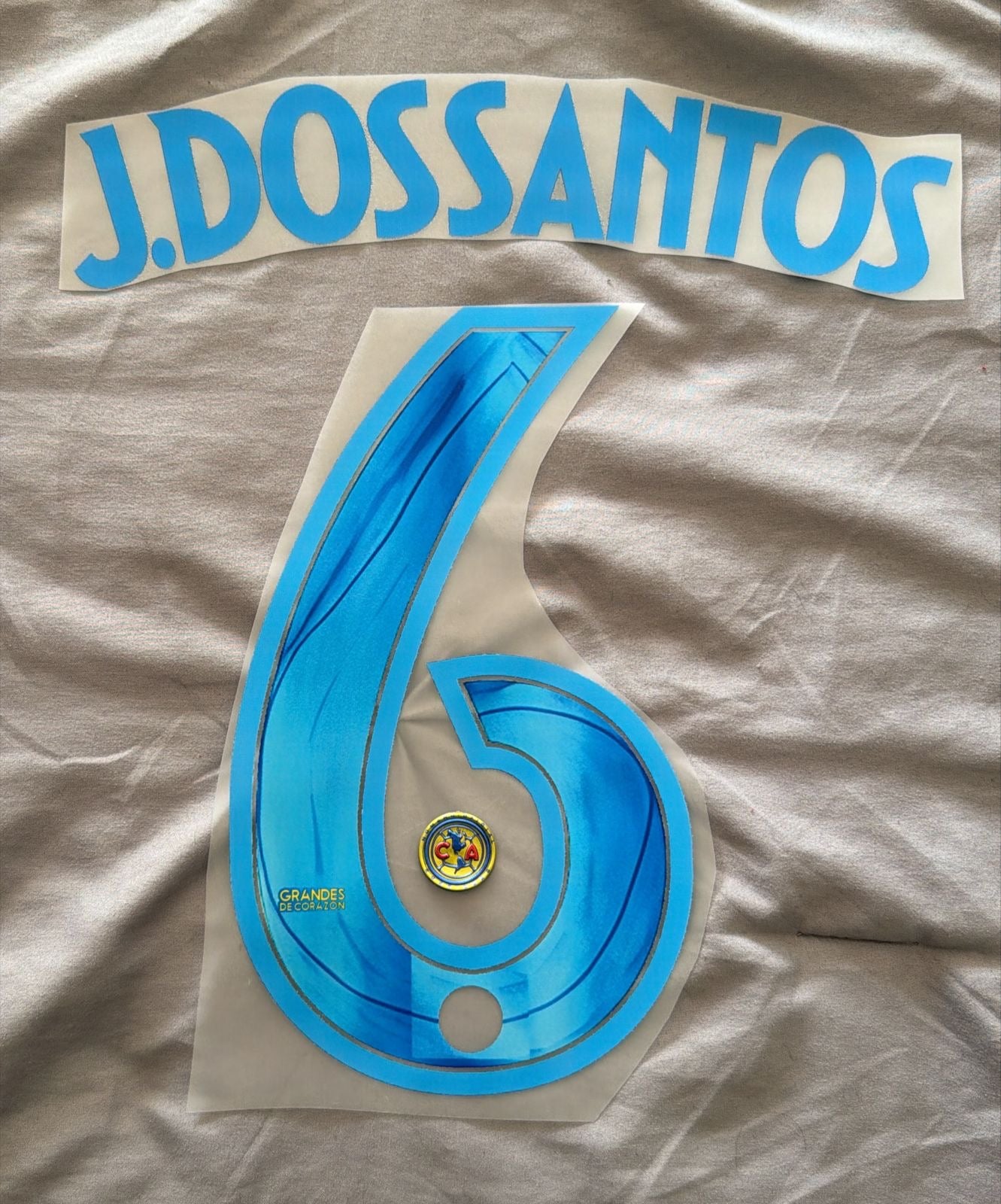 Jonathan Dos Santos #6 Official Adult Size Autism Name Set