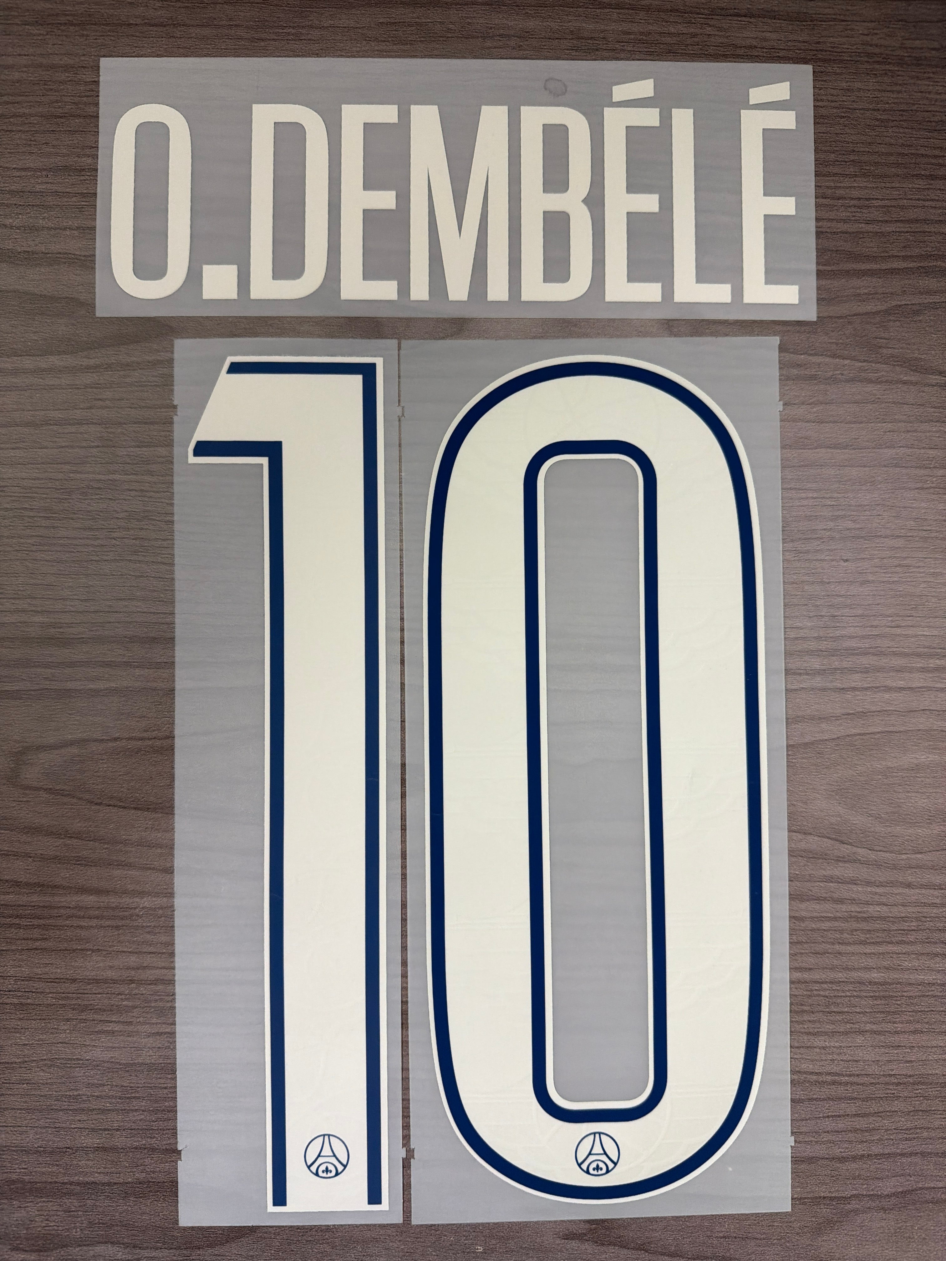 O. Dembele #10 Paris Saint-Germain 4th Adult Player Size Name Set + UCL Set
