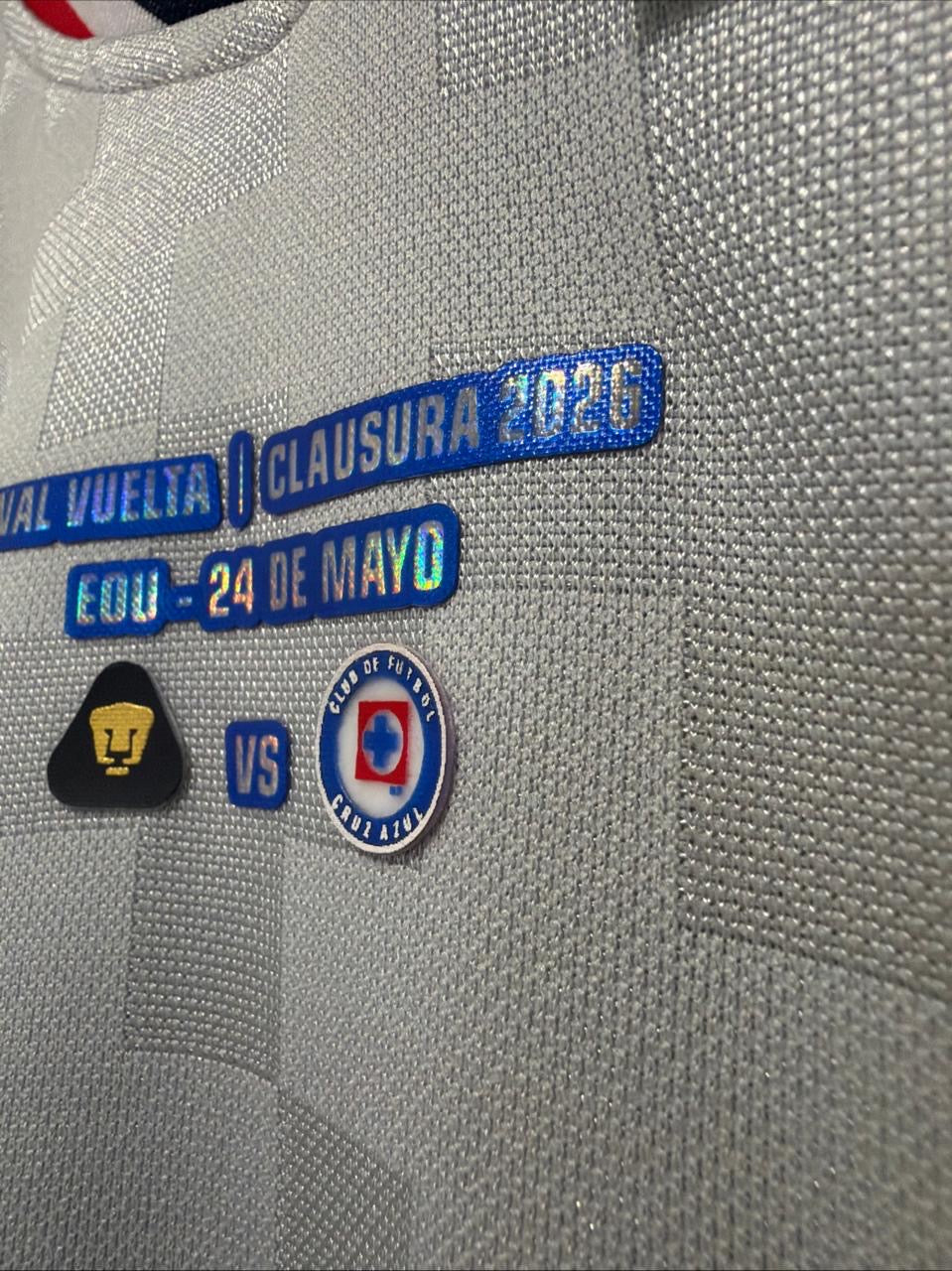 Charly Rodríguez #19 Mens LARGE Pirma Cruz Azul Away Final Liga Mx Jersey