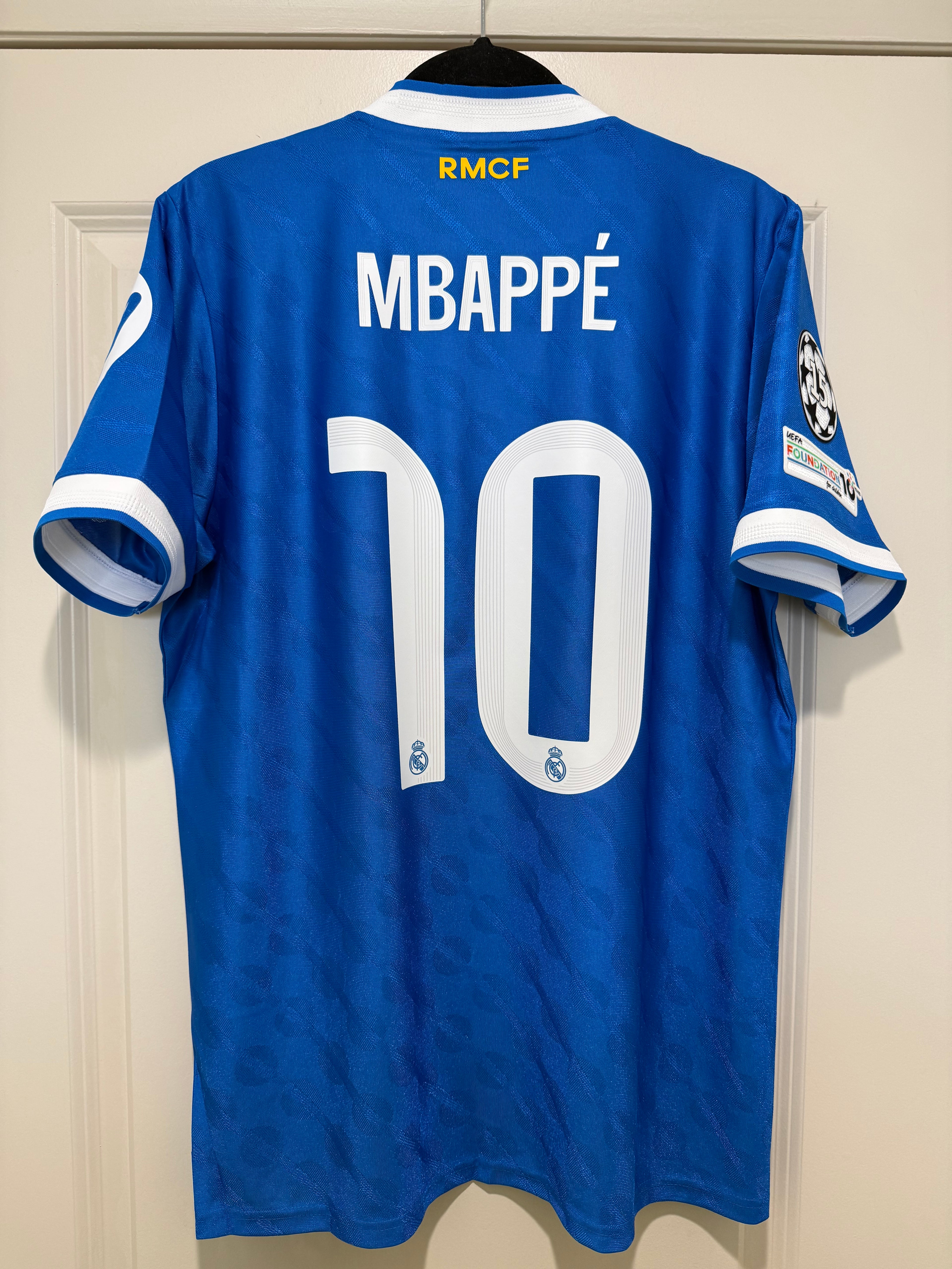 Kylian Mbappe #10 Mens LARGE Third Authentic Player Jersey Adidas
