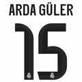 Arda Guller #15 Authentic HOME Official Name Set Adult Player Size