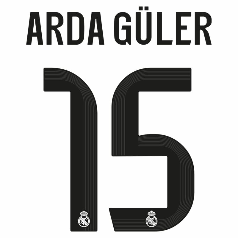 Arda Guller #15 Authentic HOME Official Name Set Adult Player Size