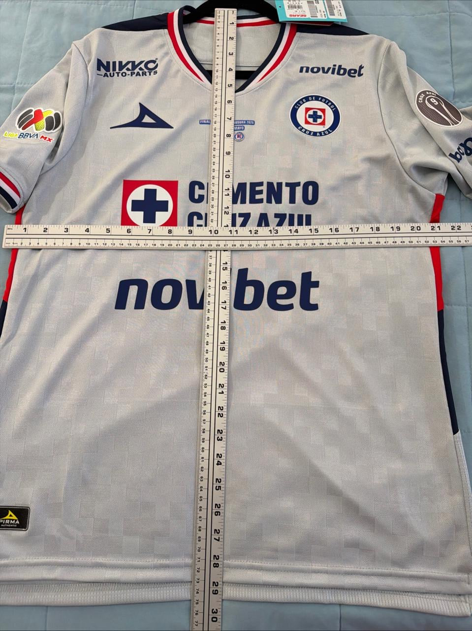 Charly Rodríguez #19 Mens LARGE Pirma Cruz Azul Away Final Liga Mx Jersey
