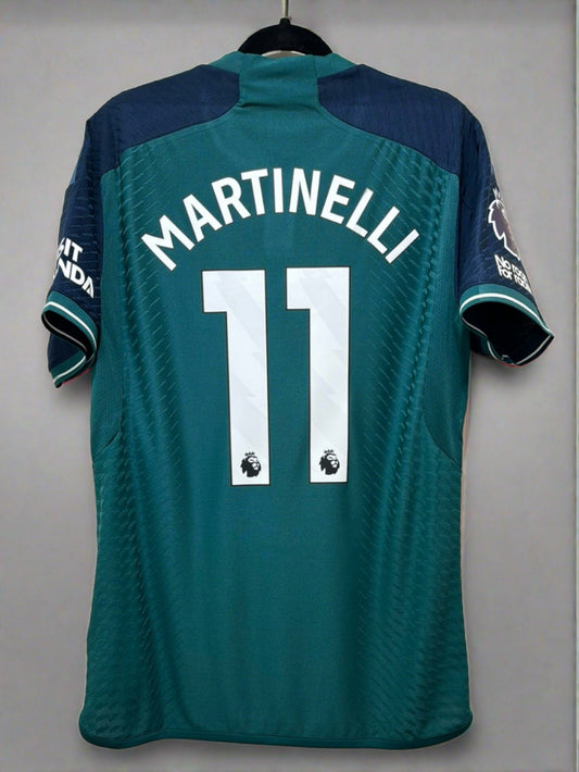 Martinelli #11 Mens MEDIUM Adidas Authentic Arsenal Third Jersey