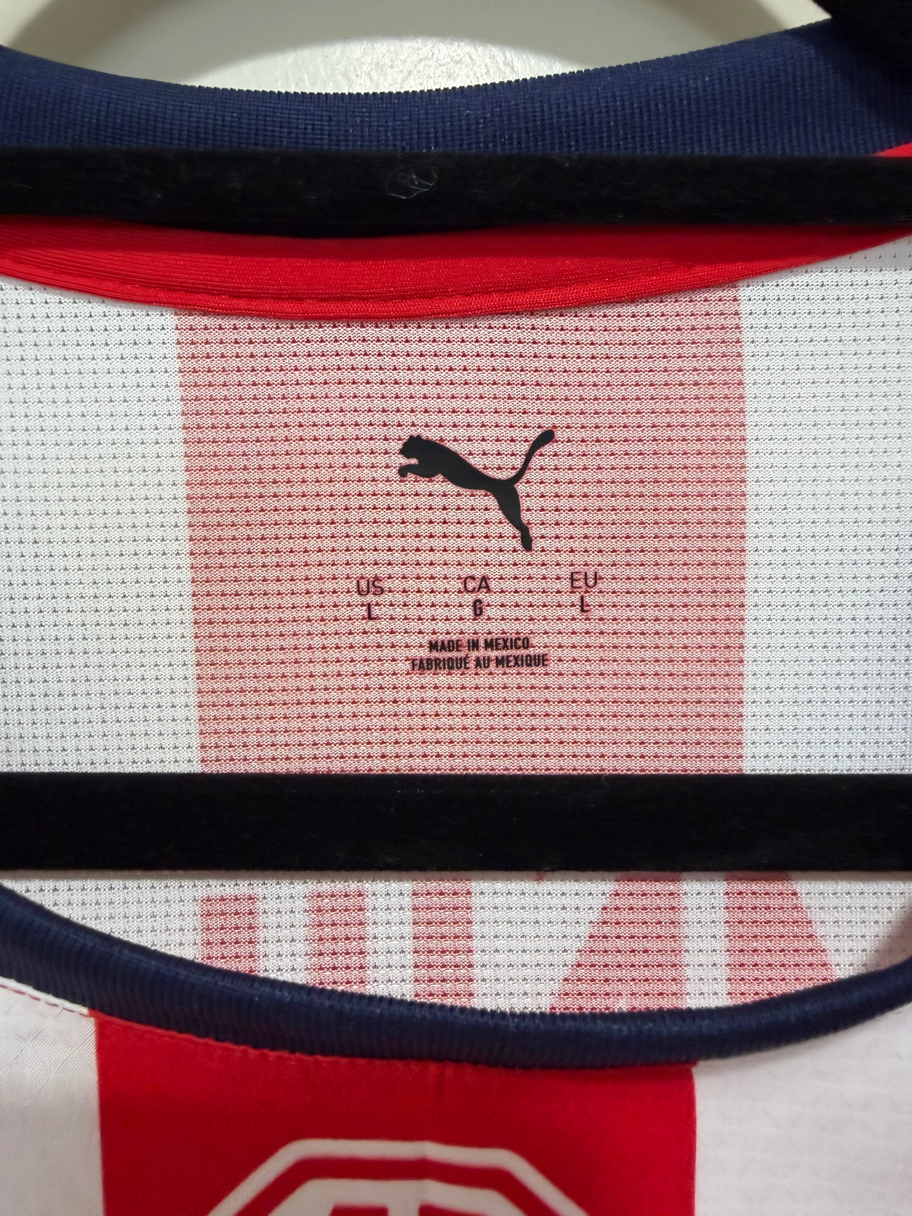 Hormiga González #34 Mens LARGE PUMA Chivas Guadalajara Authentic El Clásico Jersey