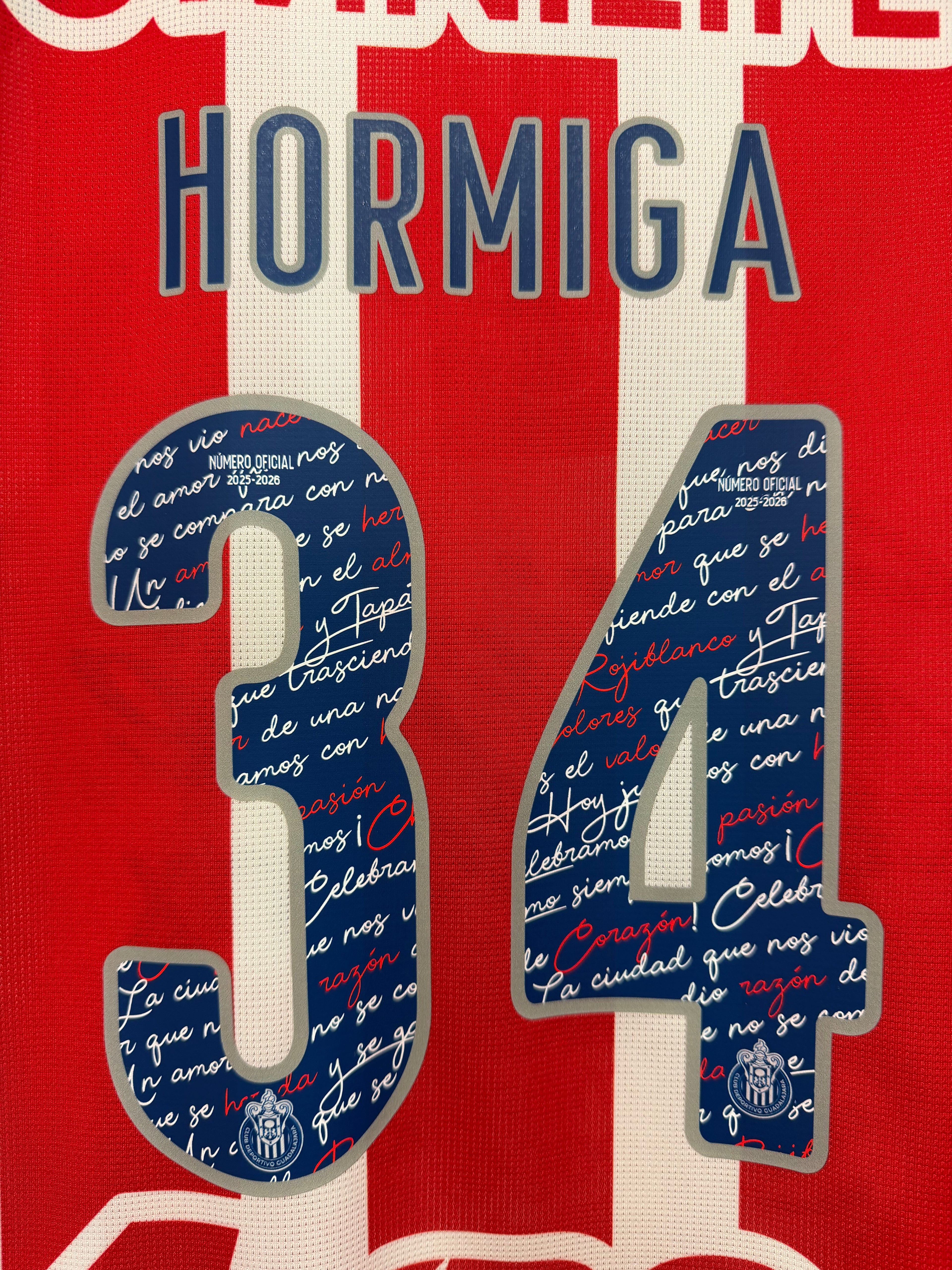 Hormiga González #34 Mens LARGE PUMA Chivas Guadalajara Authentic El Clásico Jersey