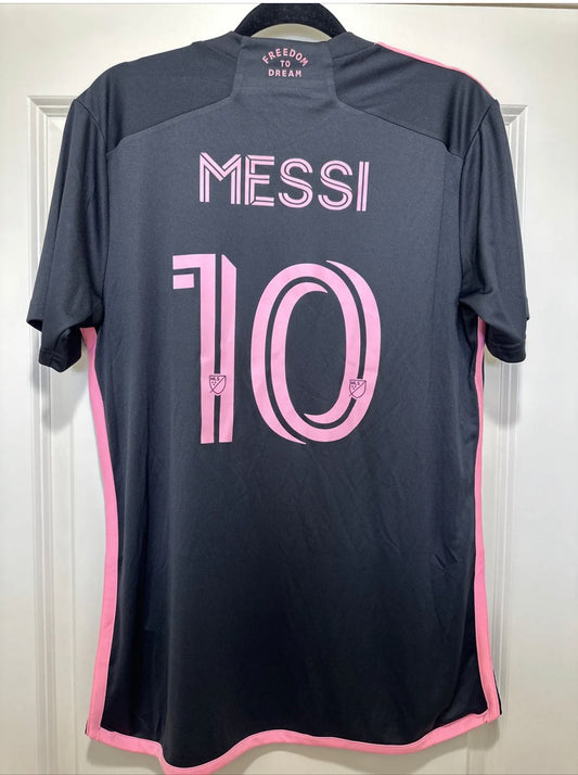 Messi #10 Mens MEDIUM Adidas AeroReady La Noche Away Jersey