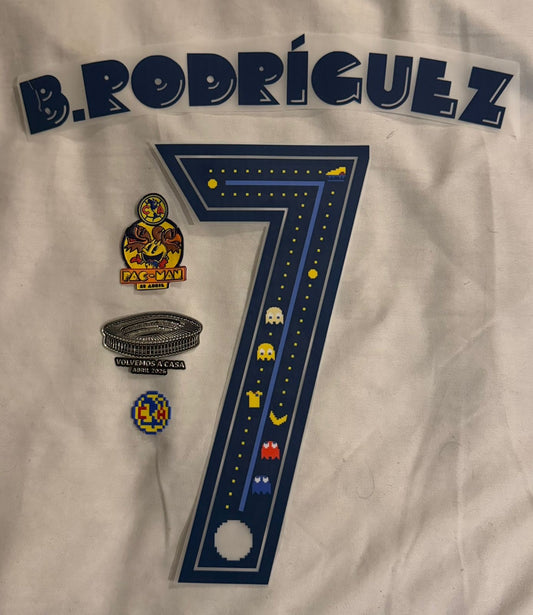 Brian Rodriguez #7 Pac-Man Authentic Official Name Set 2026