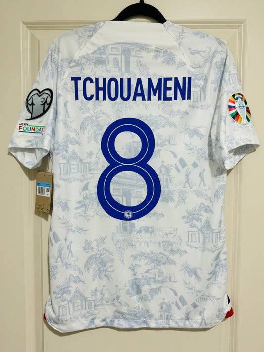 Camiseta Nike de visitante de Francia para la fase de clasificación para la Eurocopa, número 8, para hombre, de talla mediana