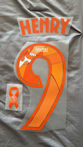 Henry Martin #9 Official Adult Size Authentic Name Set Club America