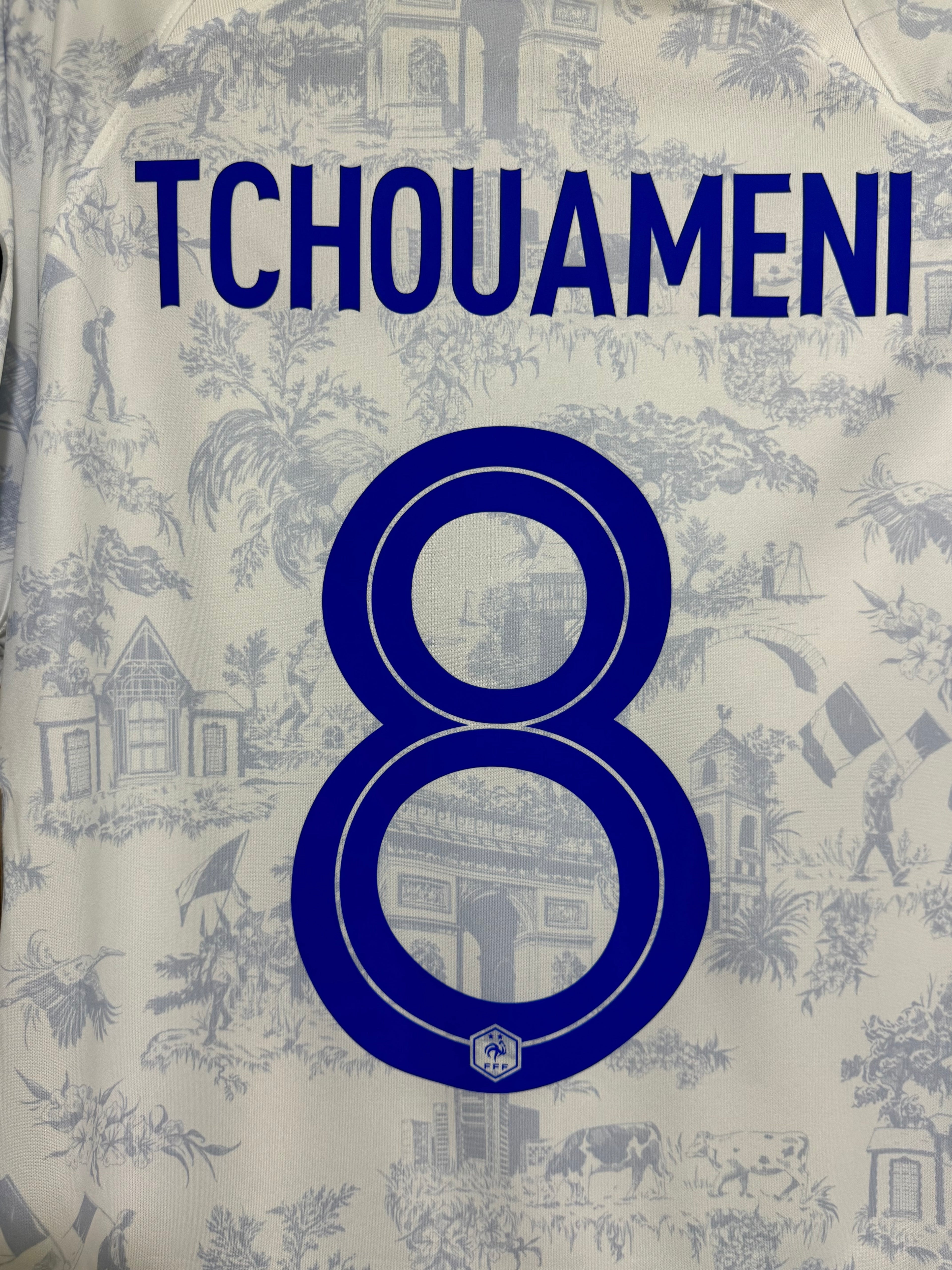 Camiseta Nike de visitante de Francia para la fase de clasificación para la Eurocopa, número 8, para hombre, de talla mediana