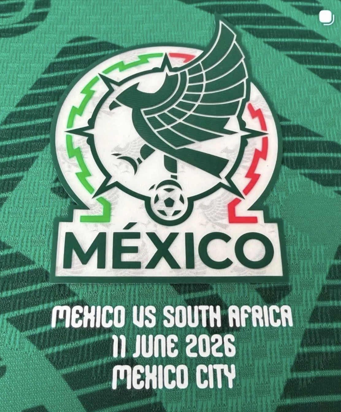 Mexico Official Player Size Authentic Match Details Mexico vs South Africa