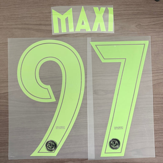 Maxi #97 Authentic Adult Size Official Name Set